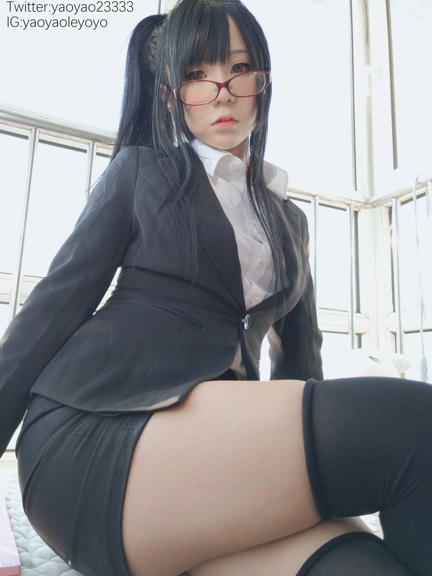 图片[34]-萌妹子Coser摇摇乐yoyo – 补习老师 [66P] – 速更版-美库