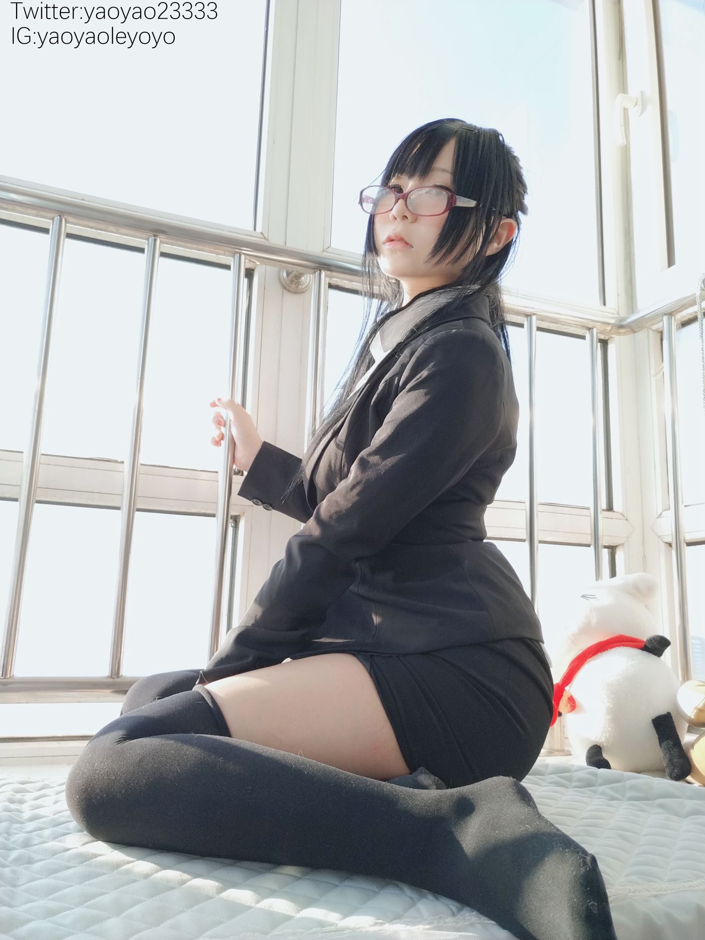 图片[39]-萌妹子Coser摇摇乐yoyo – 补习老师 [66P] – 速更版-美库