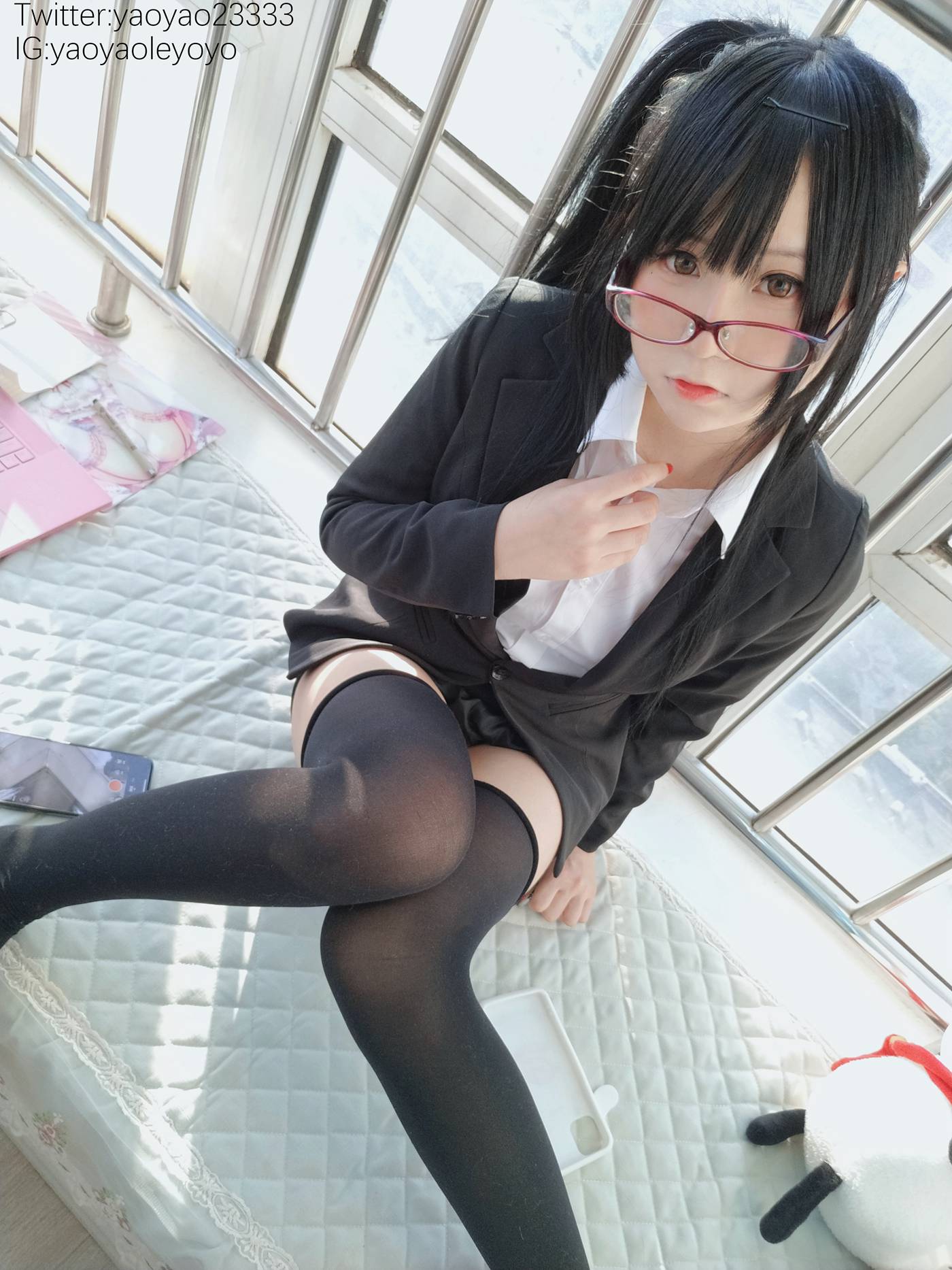 图片[51]-萌妹子Coser摇摇乐yoyo – 补习老师 [66P] – 速更版-美库