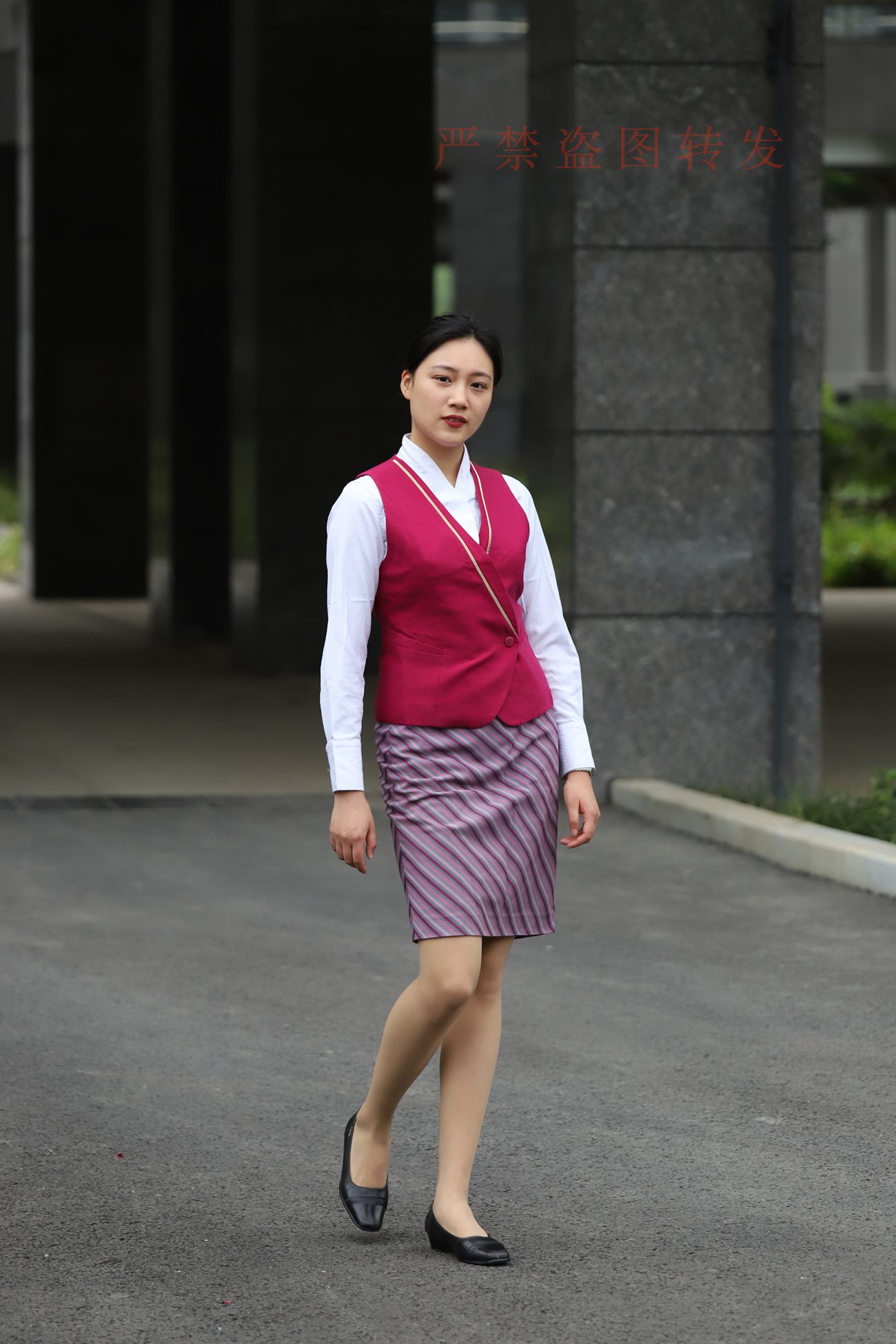 图片[15]-大西瓜爱牙膏-2018 5月活动 模特2（二） 空乘制服 (1)[260P] – 速更版-美库