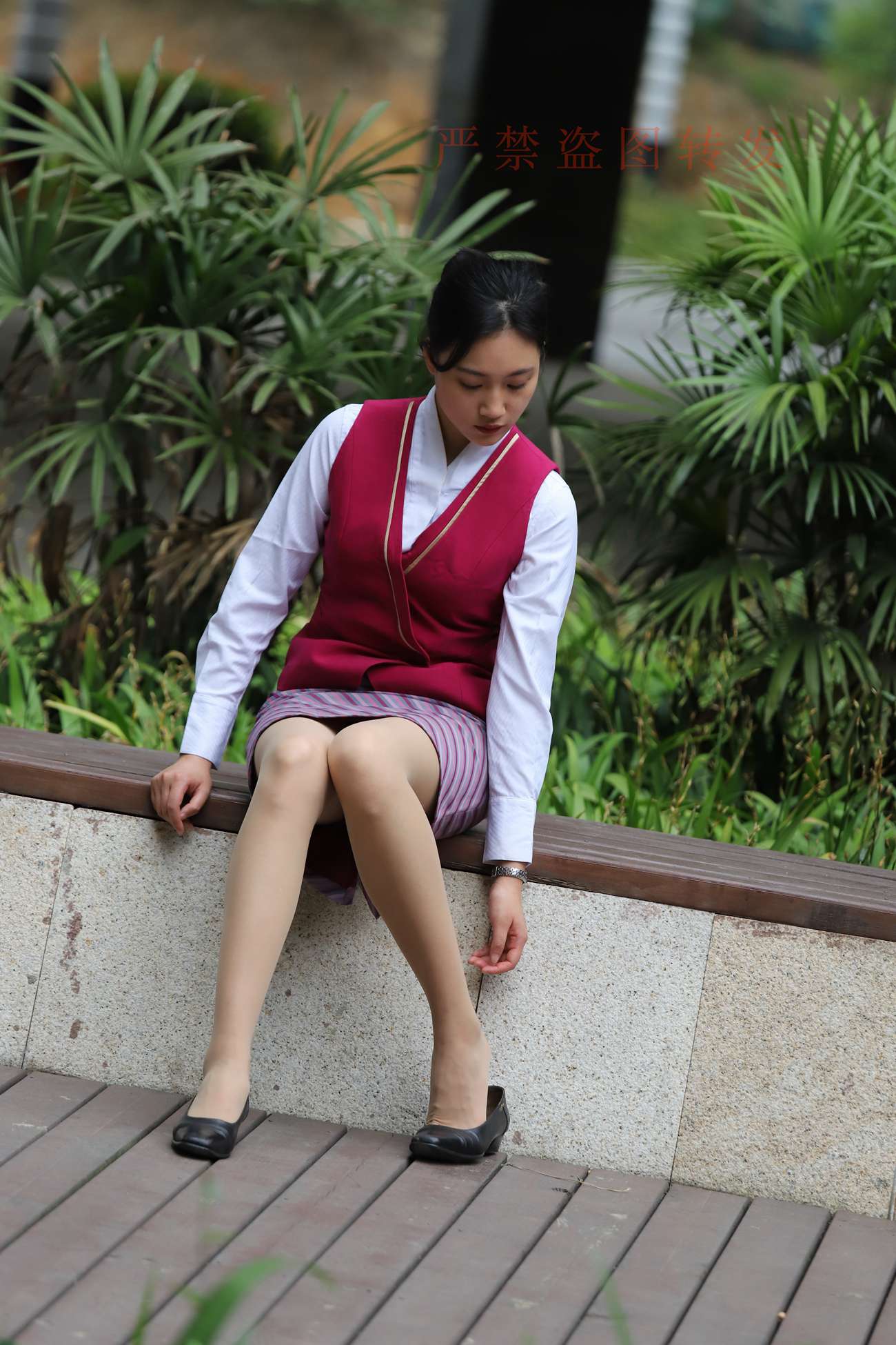 图片[22]-大西瓜爱牙膏-2018 5月活动 模特2（二） 空乘制服 (1)[260P] – 速更版-美库