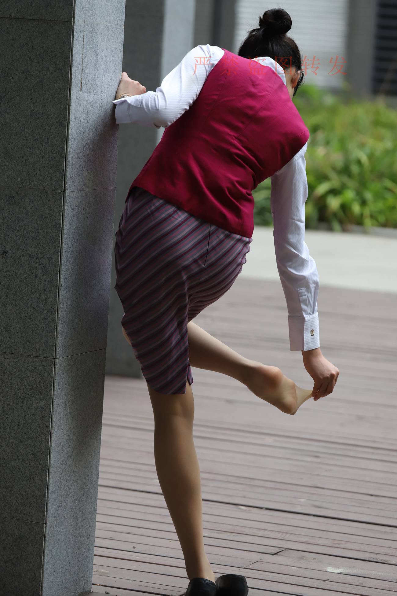 图片[42]-大西瓜爱牙膏-2018 5月活动 模特2（二） 空乘制服 (1)[260P] – 速更版-美库