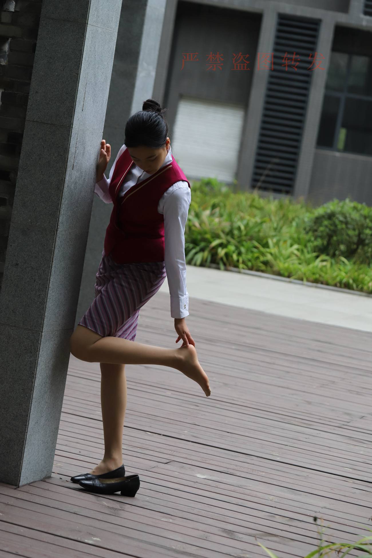 图片[57]-大西瓜爱牙膏-2018 5月活动 模特2（二） 空乘制服 (1)[260P] – 速更版-美库