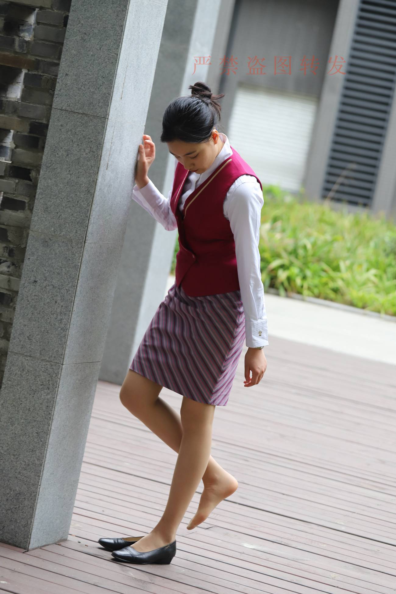 图片[63]-大西瓜爱牙膏-2018 5月活动 模特2（二） 空乘制服 (1)[260P] – 速更版-美库