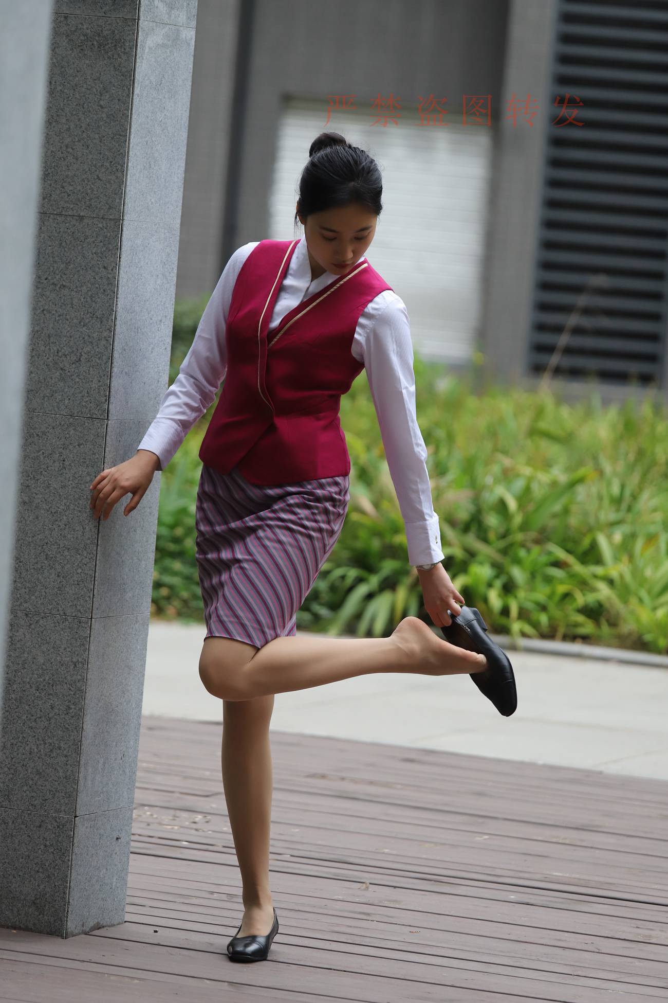 图片[139]-大西瓜爱牙膏-2018 5月活动 模特2（二） 空乘制服 (1)[260P] – 速更版-美库