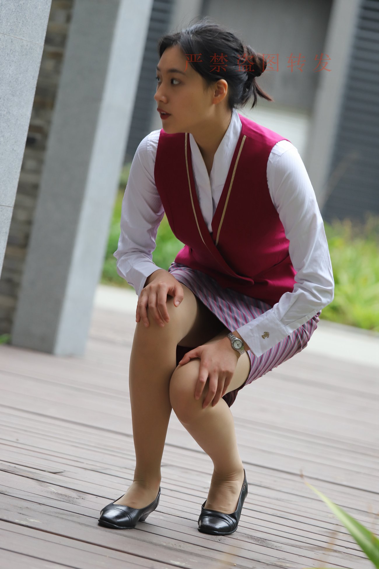 图片[178]-大西瓜爱牙膏-2018 5月活动 模特2（二） 空乘制服 (1)[260P] – 速更版-美库