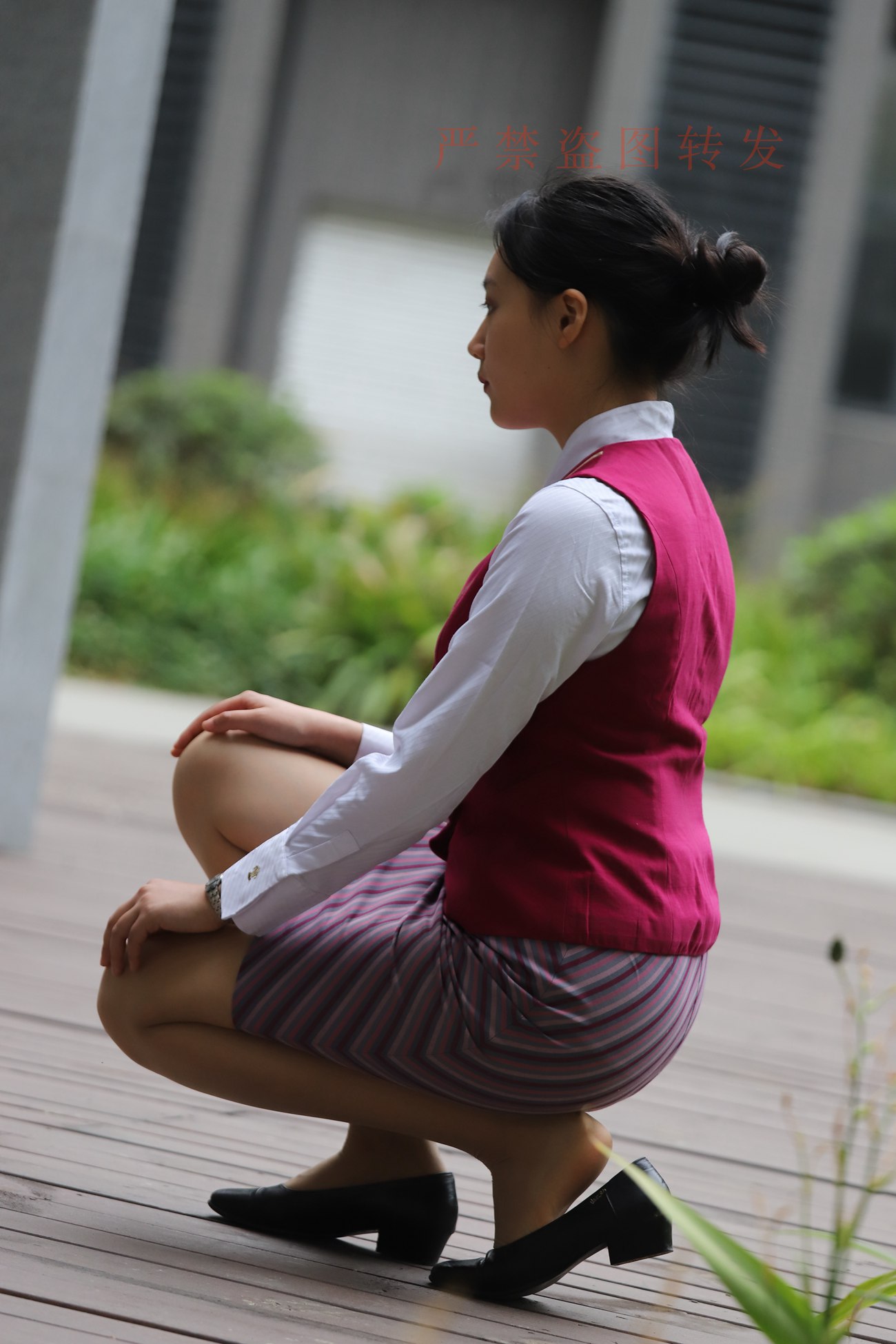 图片[180]-大西瓜爱牙膏-2018 5月活动 模特2（二） 空乘制服 (1)[260P] – 速更版-美库