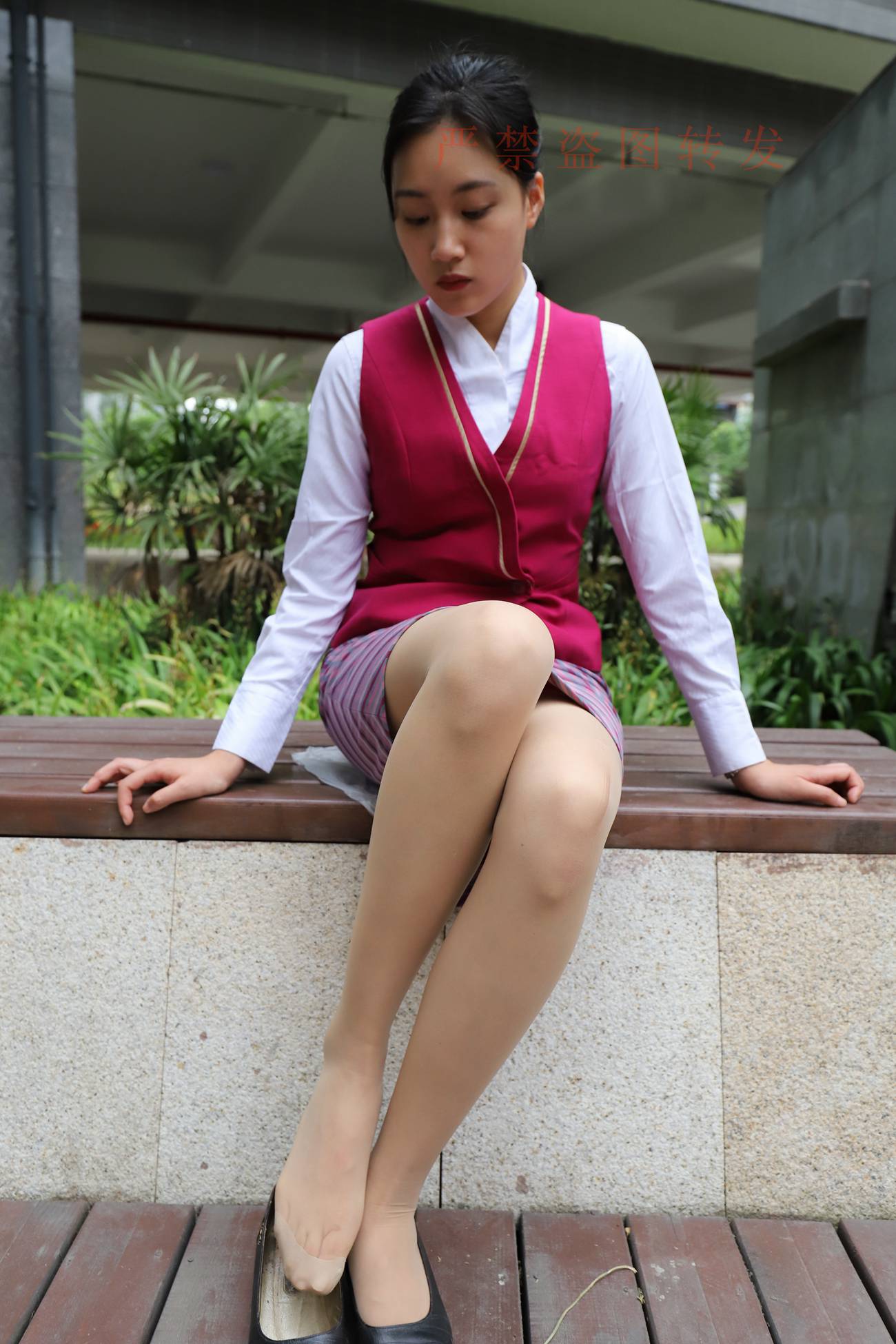 图片[194]-大西瓜爱牙膏-2018 5月活动 模特2（二） 空乘制服 (1)[260P] – 速更版-美库