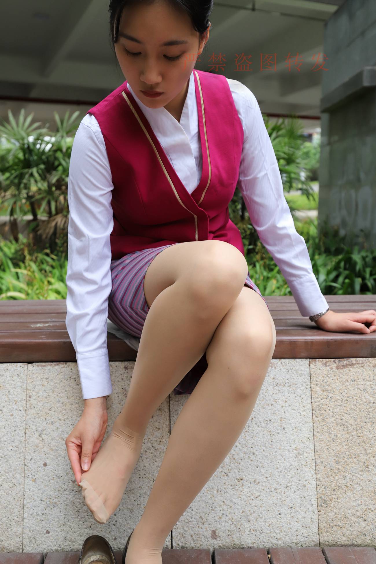 图片[199]-大西瓜爱牙膏-2018 5月活动 模特2（二） 空乘制服 (1)[260P] – 速更版-美库