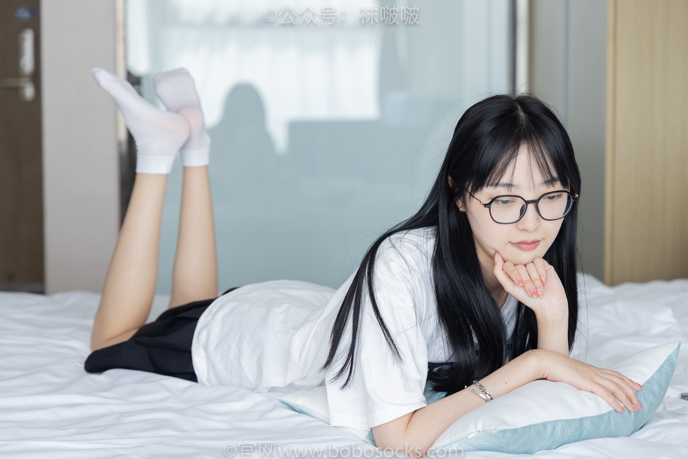 图片[114]-[BoBoSocks袜啵啵]NO.033 稚予-贝壳头、天鹅绒黑袜、天鹅绒白袜[154P] – 速更版-美库