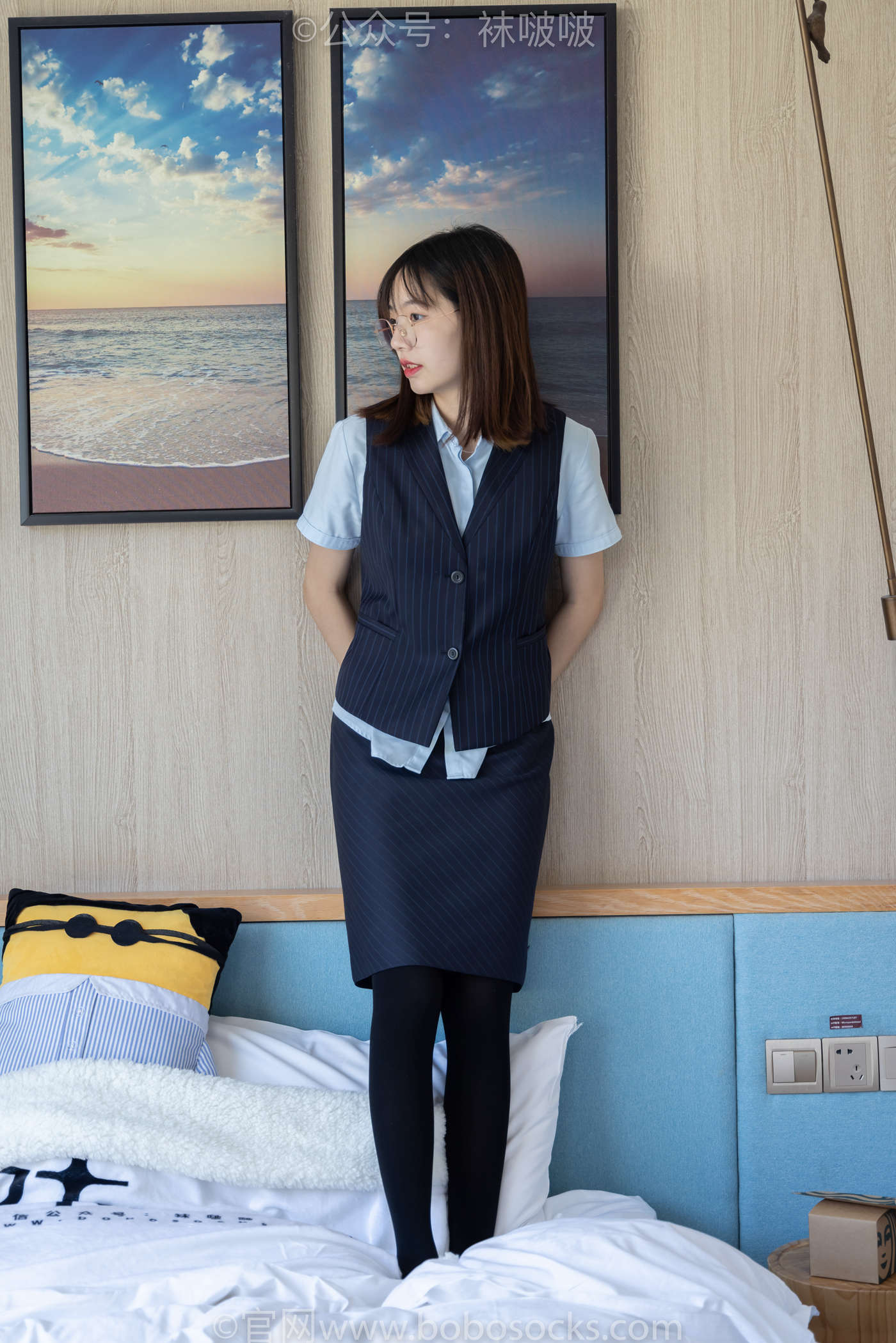 图片[83]-[BoBoSocks袜啵啵]NO.038 小甜豆-建行行服、高跟鞋、厚黑丝[131P] – 速更版-美库