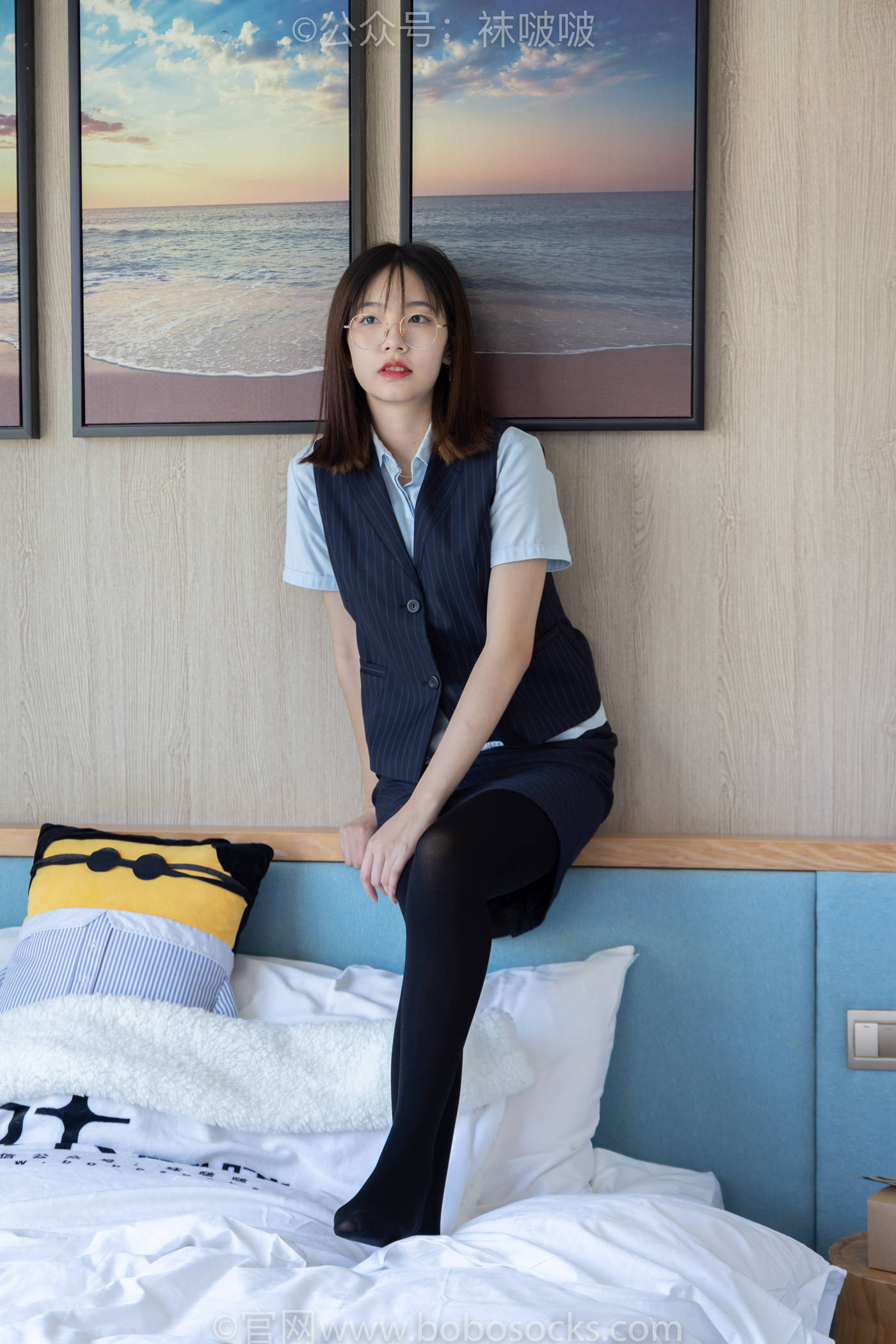 图片[85]-[BoBoSocks袜啵啵]NO.038 小甜豆-建行行服、高跟鞋、厚黑丝[131P] – 速更版-美库