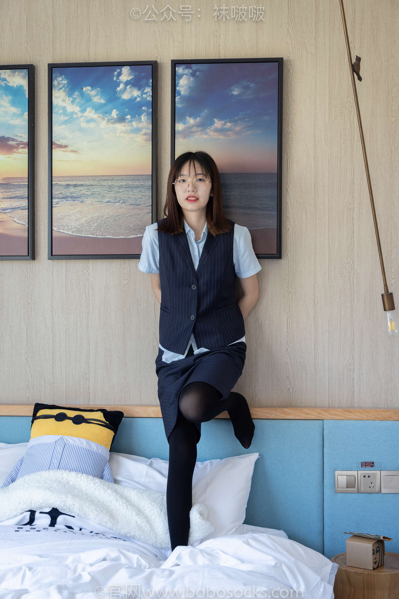 图片[86]-[BoBoSocks袜啵啵]NO.038 小甜豆-建行行服、高跟鞋、厚黑丝[131P] – 速更版-美库