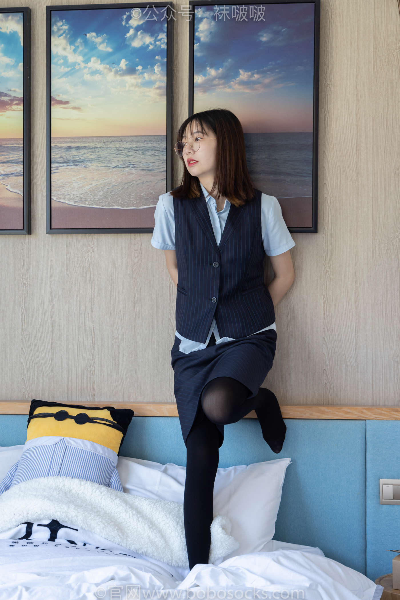 图片[87]-[BoBoSocks袜啵啵]NO.038 小甜豆-建行行服、高跟鞋、厚黑丝[131P] – 速更版-美库