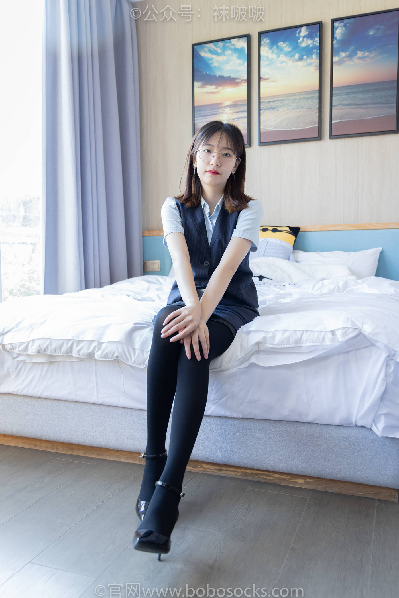图片[128]-[BoBoSocks袜啵啵]NO.038 小甜豆-建行行服、高跟鞋、厚黑丝[131P] – 速更版-美库