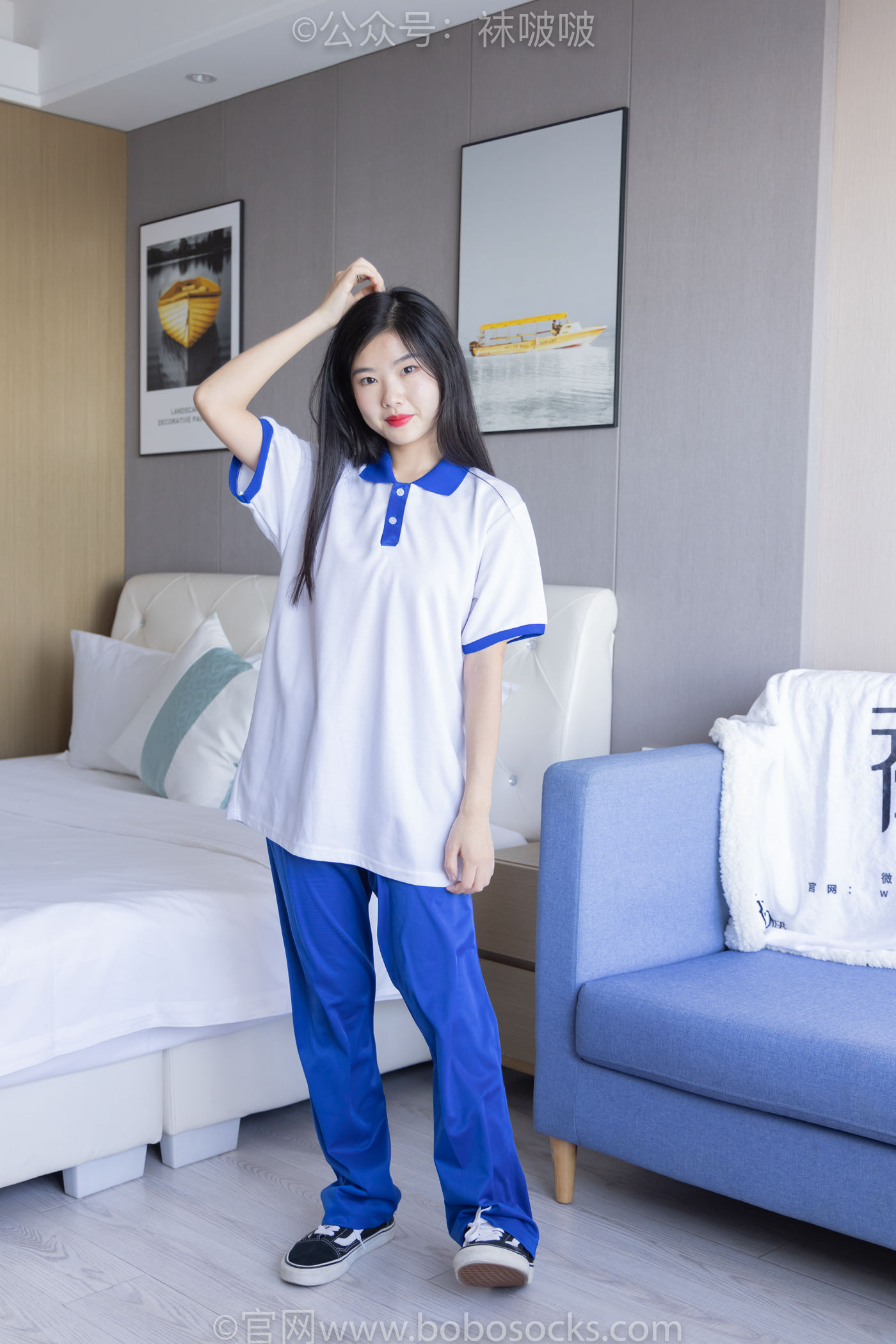 图片[22]-[BoBoSocks袜啵啵]NO.039 小奶熊-校服、vans帆布鞋、短白棉袜、裸足[154P] – 速更版-美库