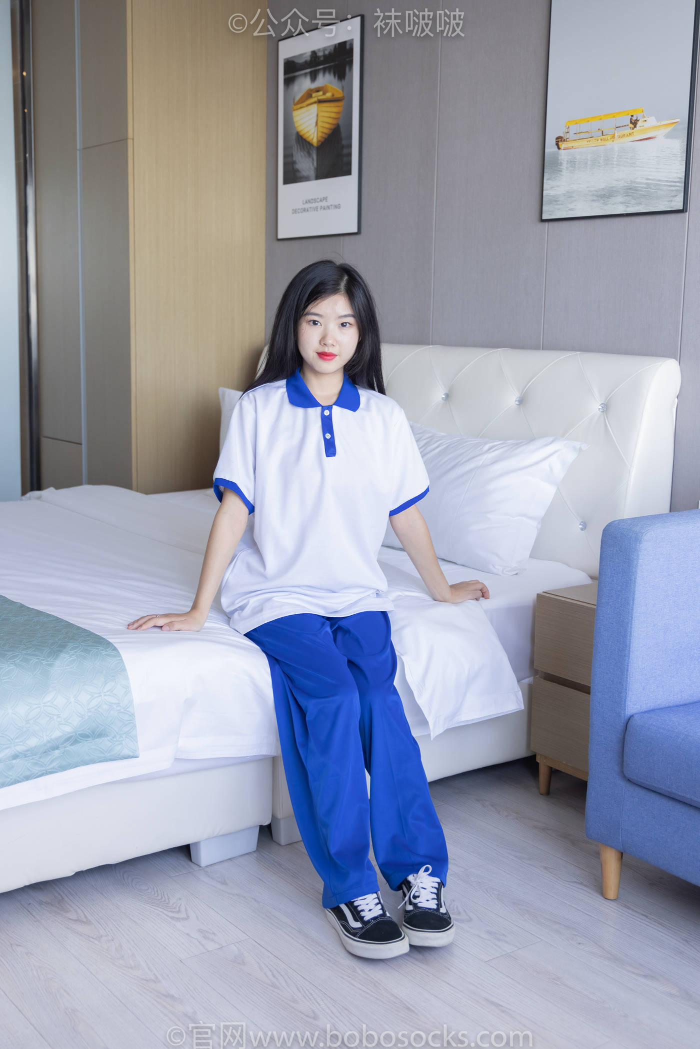 图片[23]-[BoBoSocks袜啵啵]NO.039 小奶熊-校服、vans帆布鞋、短白棉袜、裸足[154P] – 速更版-美库