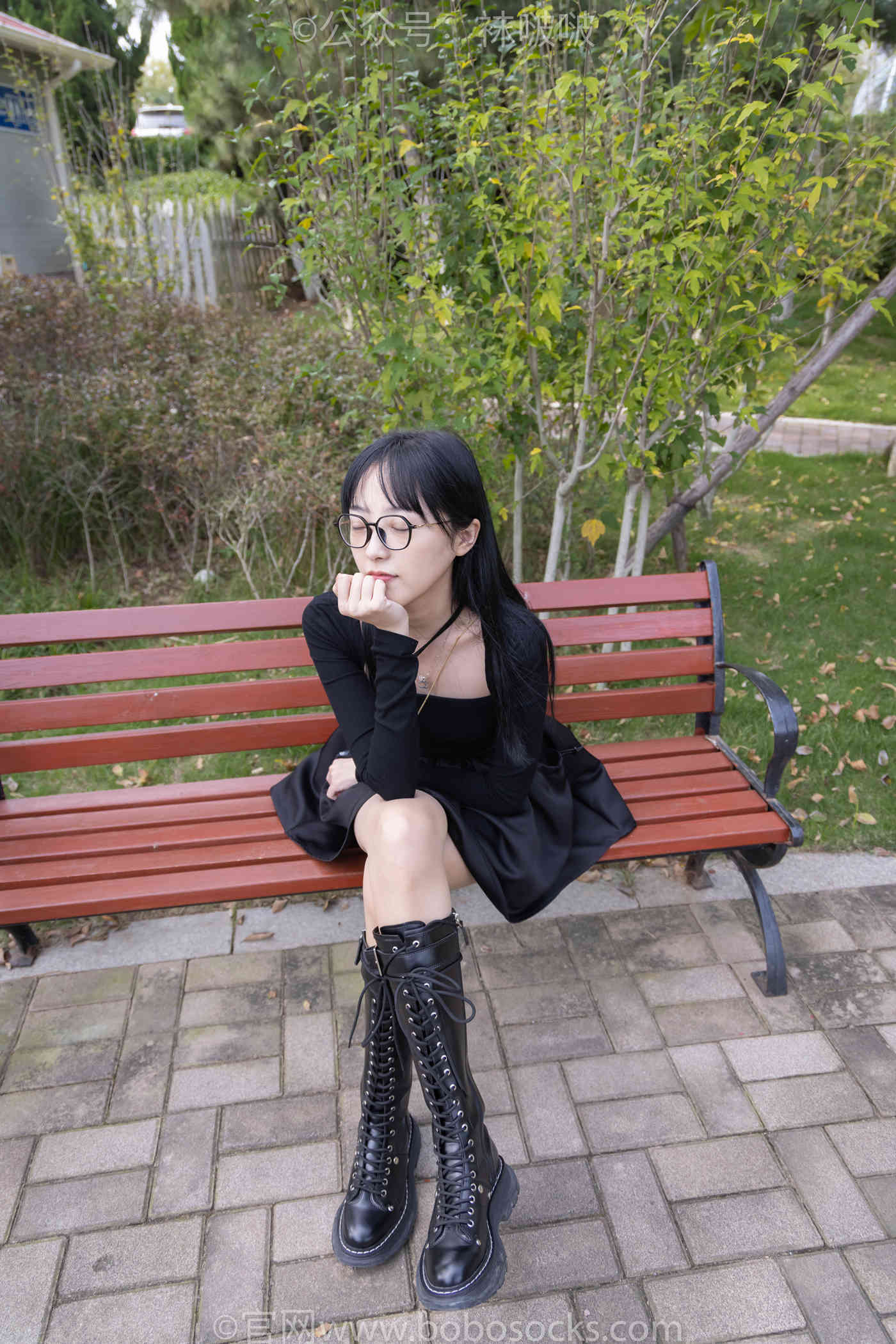 图片[13]-[BoBoSocks袜啵啵]NO.040 稚予-长靴、白棉袜、肉丝[137P] – 速更版-美库