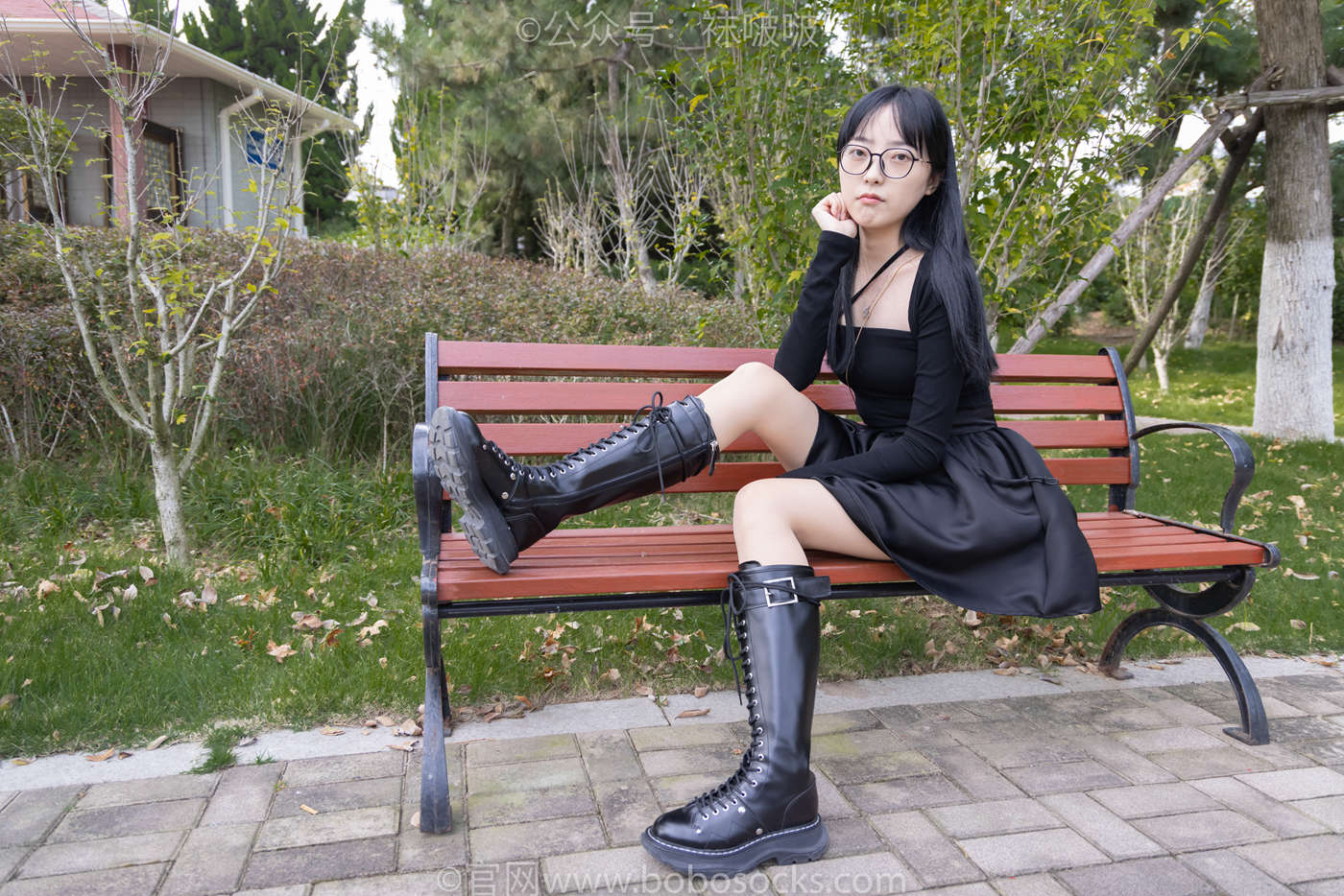 图片[16]-[BoBoSocks袜啵啵]NO.040 稚予-长靴、白棉袜、肉丝[137P] – 速更版-美库