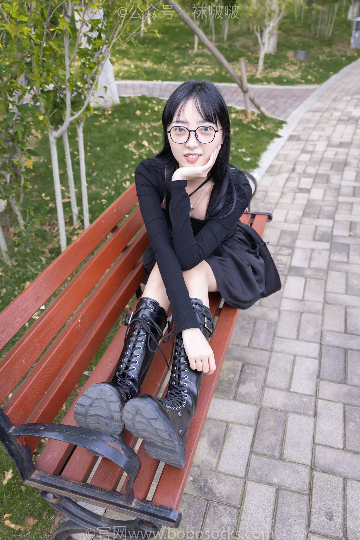 图片[20]-[BoBoSocks袜啵啵]NO.040 稚予-长靴、白棉袜、肉丝[137P] – 速更版-美库