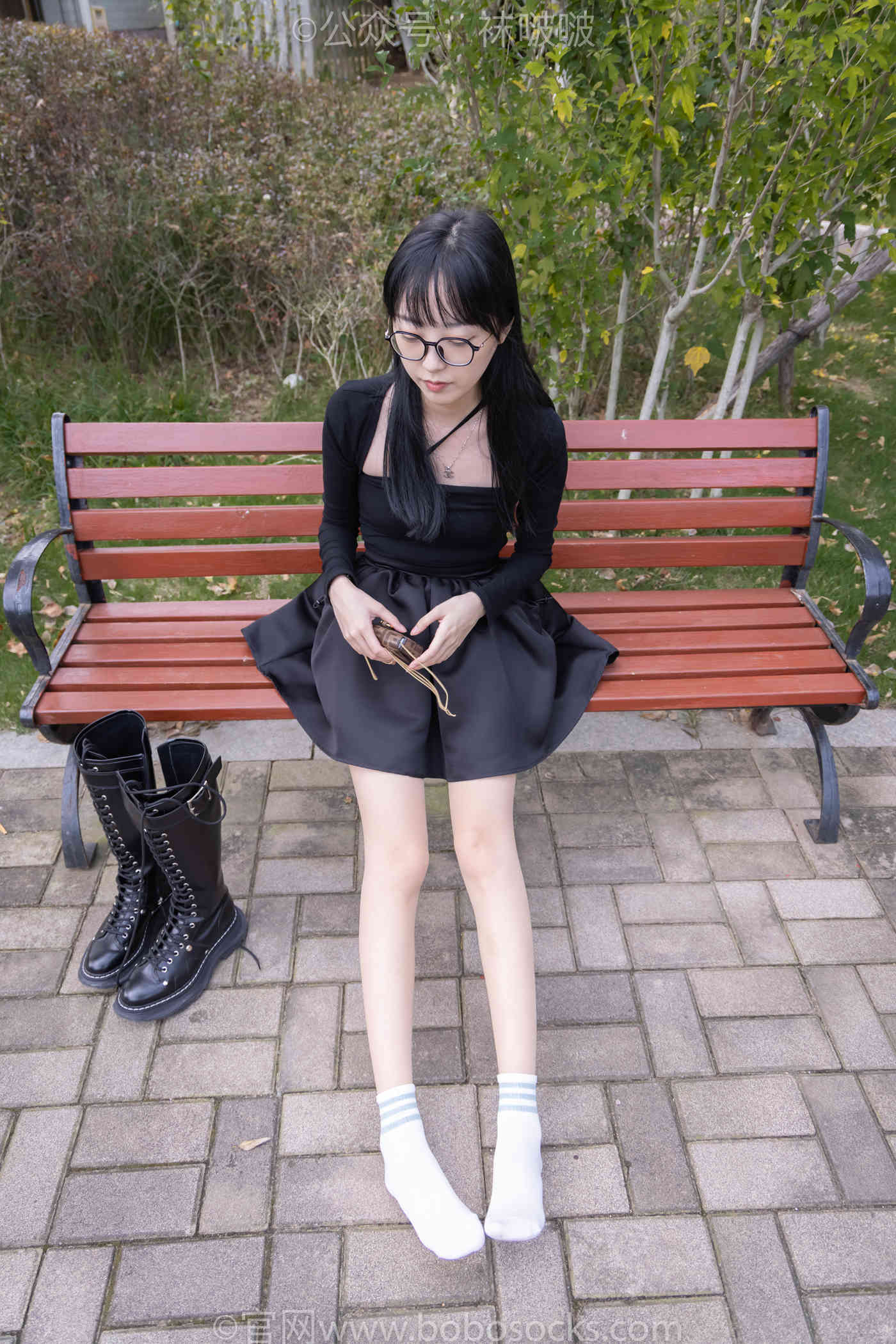 图片[44]-[BoBoSocks袜啵啵]NO.040 稚予-长靴、白棉袜、肉丝[137P] – 速更版-美库