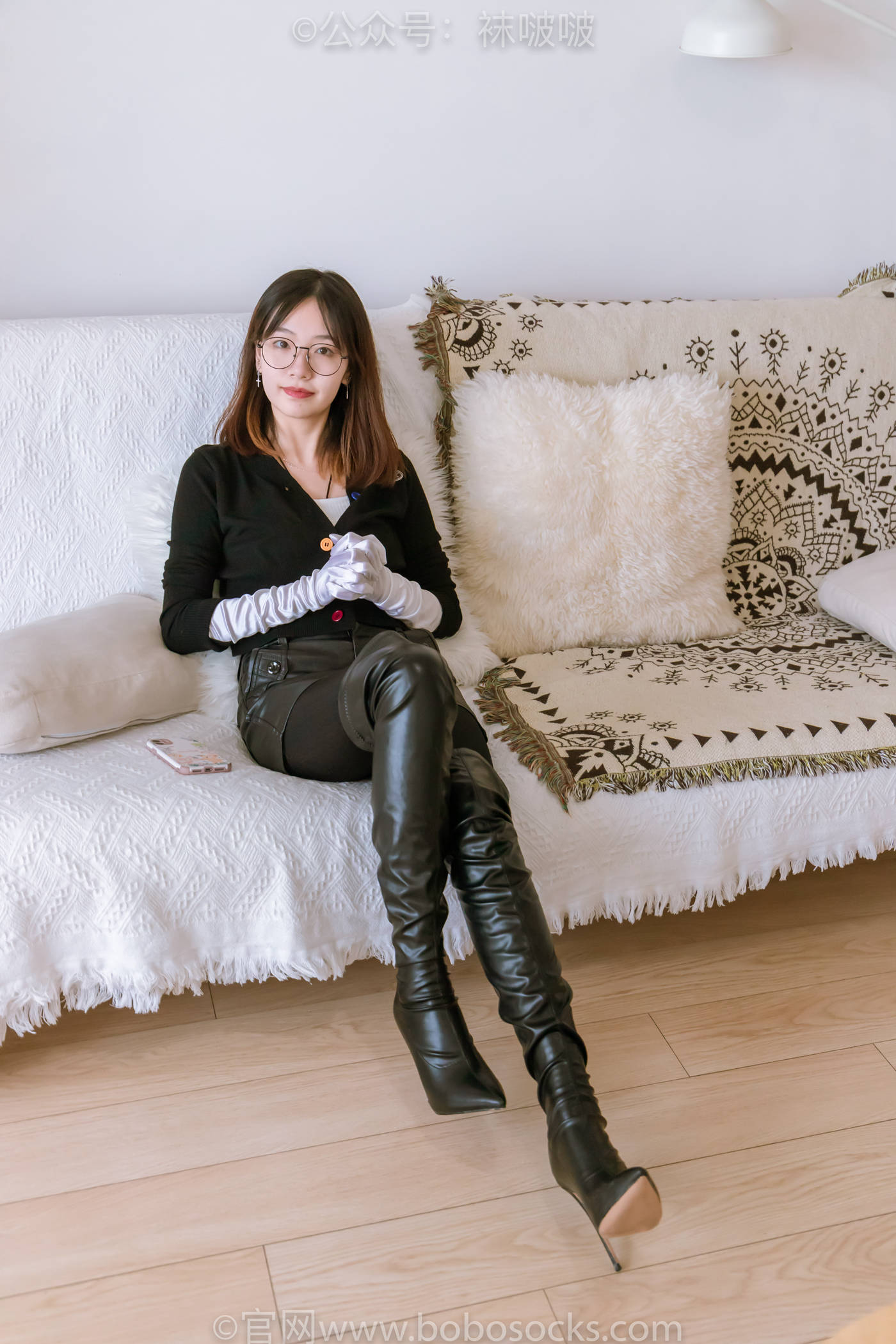 图片[18]-[BoBoSocks袜啵啵]NO.041 小甜豆-高跟长靴、黑色踩脚裤、肉丝[140P] – 速更版-美库