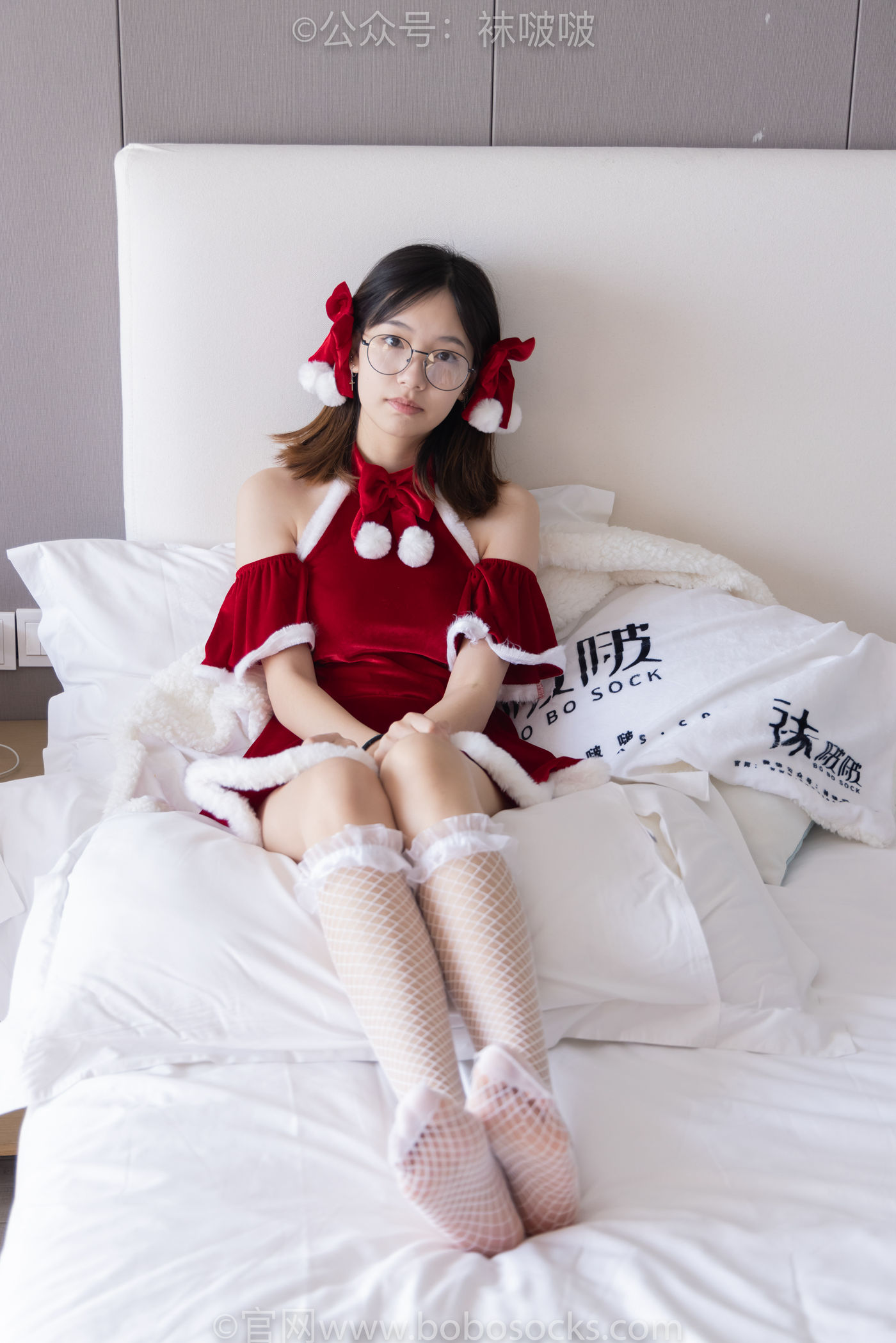 图片[50]-[BoBoSocks袜啵啵]NO.043 小甜豆-圣诞服、平底鞋、高跟鞋、白色渔网袜[165P] – 速更版-美库