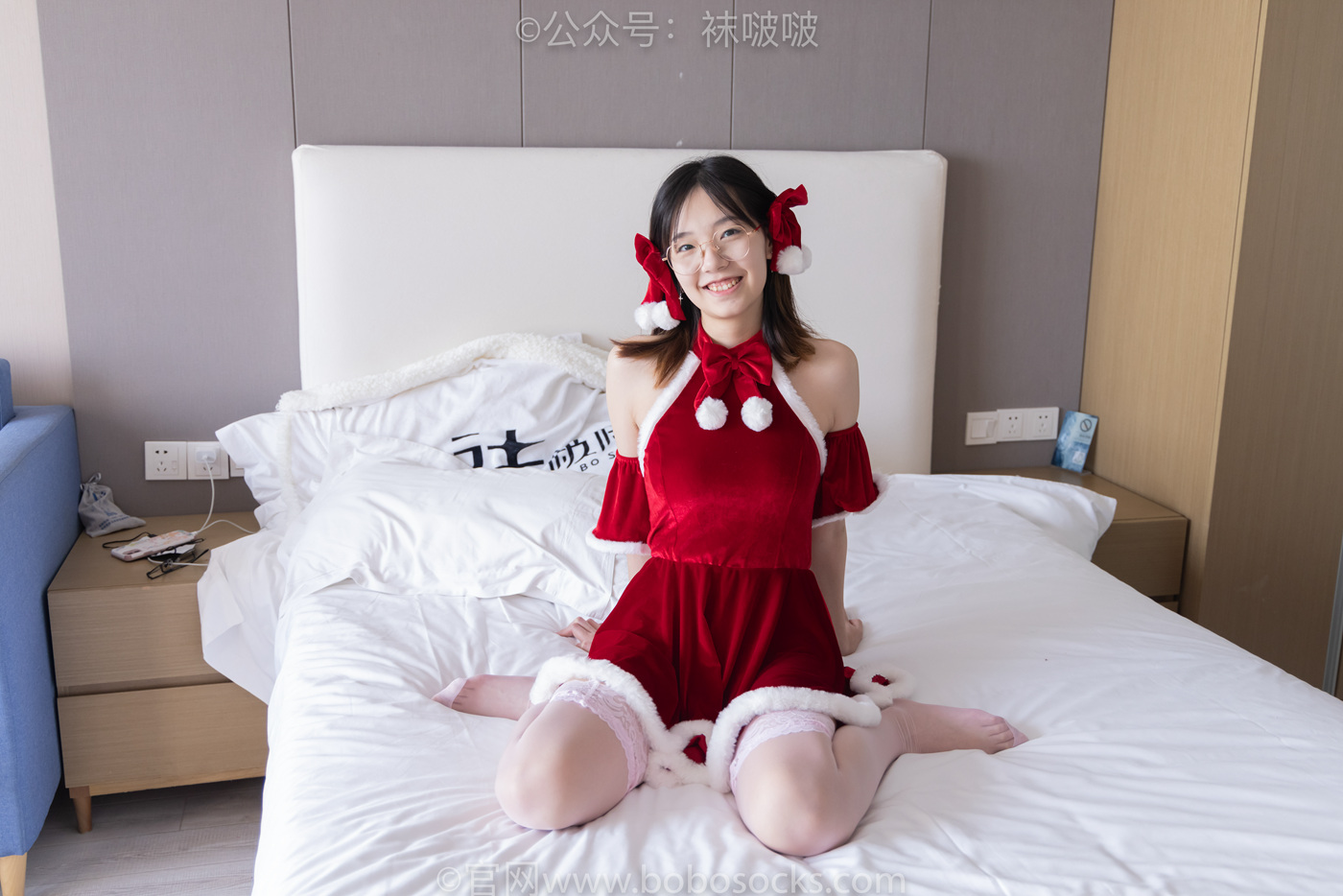 图片[121]-[BoBoSocks袜啵啵]NO.043 小甜豆-圣诞服、平底鞋、高跟鞋、白色渔网袜[165P] – 速更版-美库