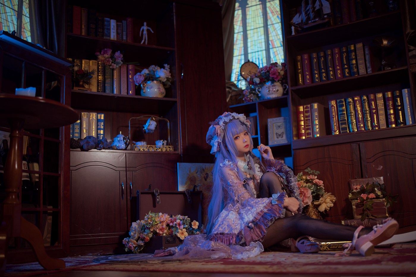 图片[34]-[花柒Hana]明日方舟w&镜华xcw&帕秋莉睡衣[40P] – 速更版-美库