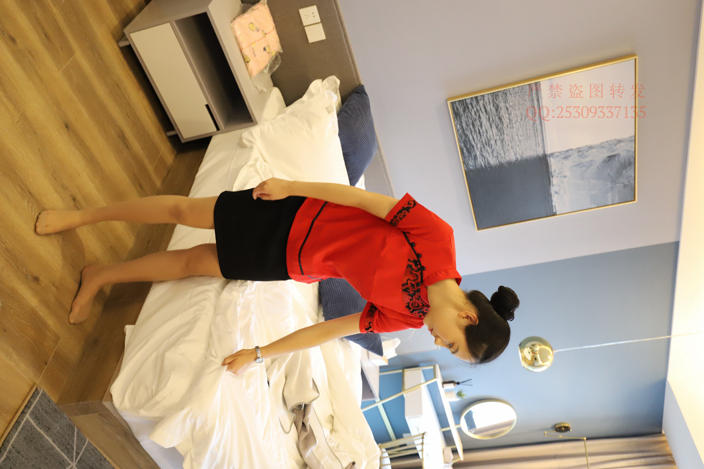 图片[10]-大西瓜爱牙膏-2018 7.8月活动 模特1（一） 服务员制服 [195P] – 速更版-美库