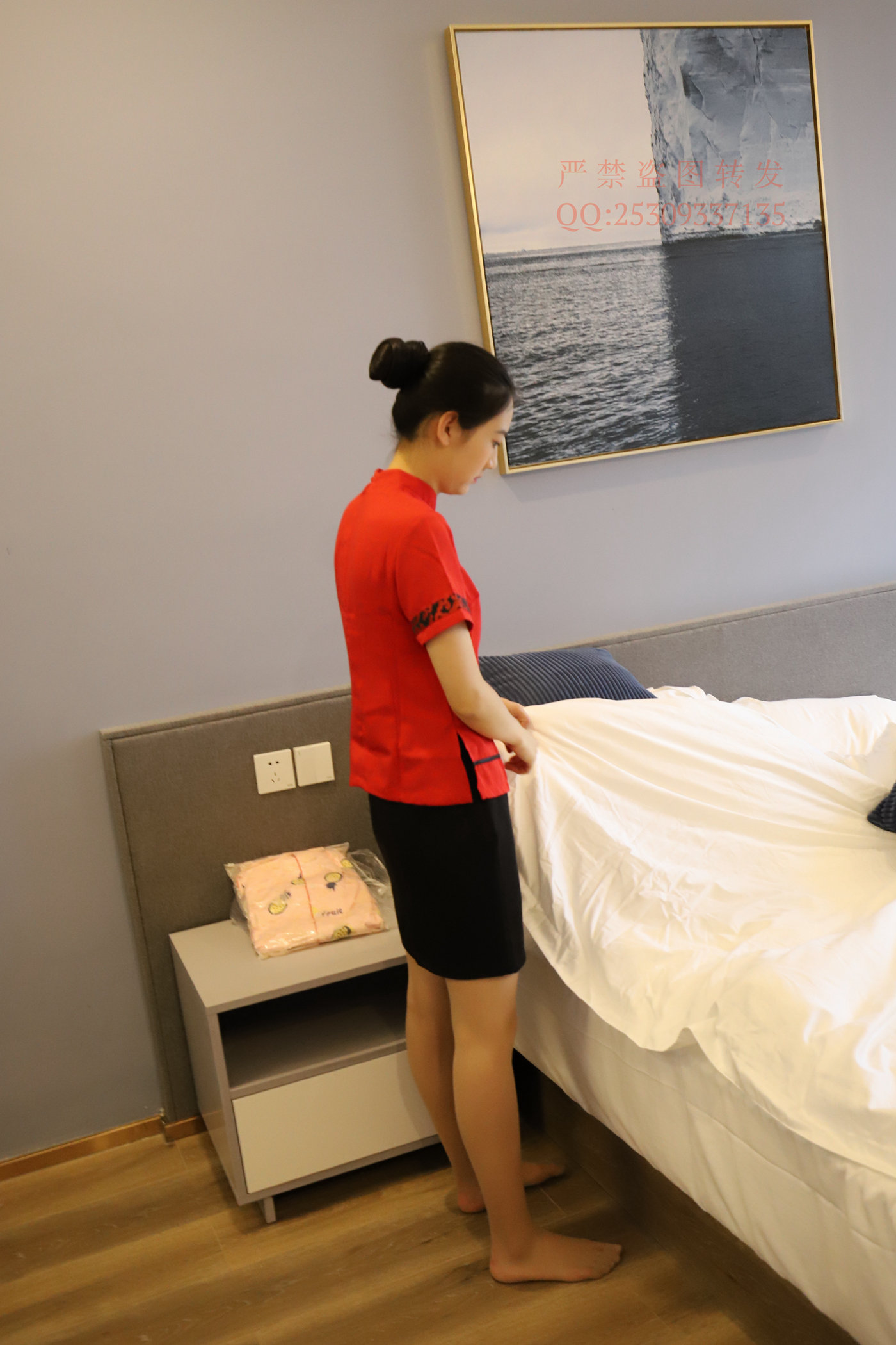 图片[193]-大西瓜爱牙膏-2018 7.8月活动 模特1（一） 服务员制服 [195P] – 速更版-美库