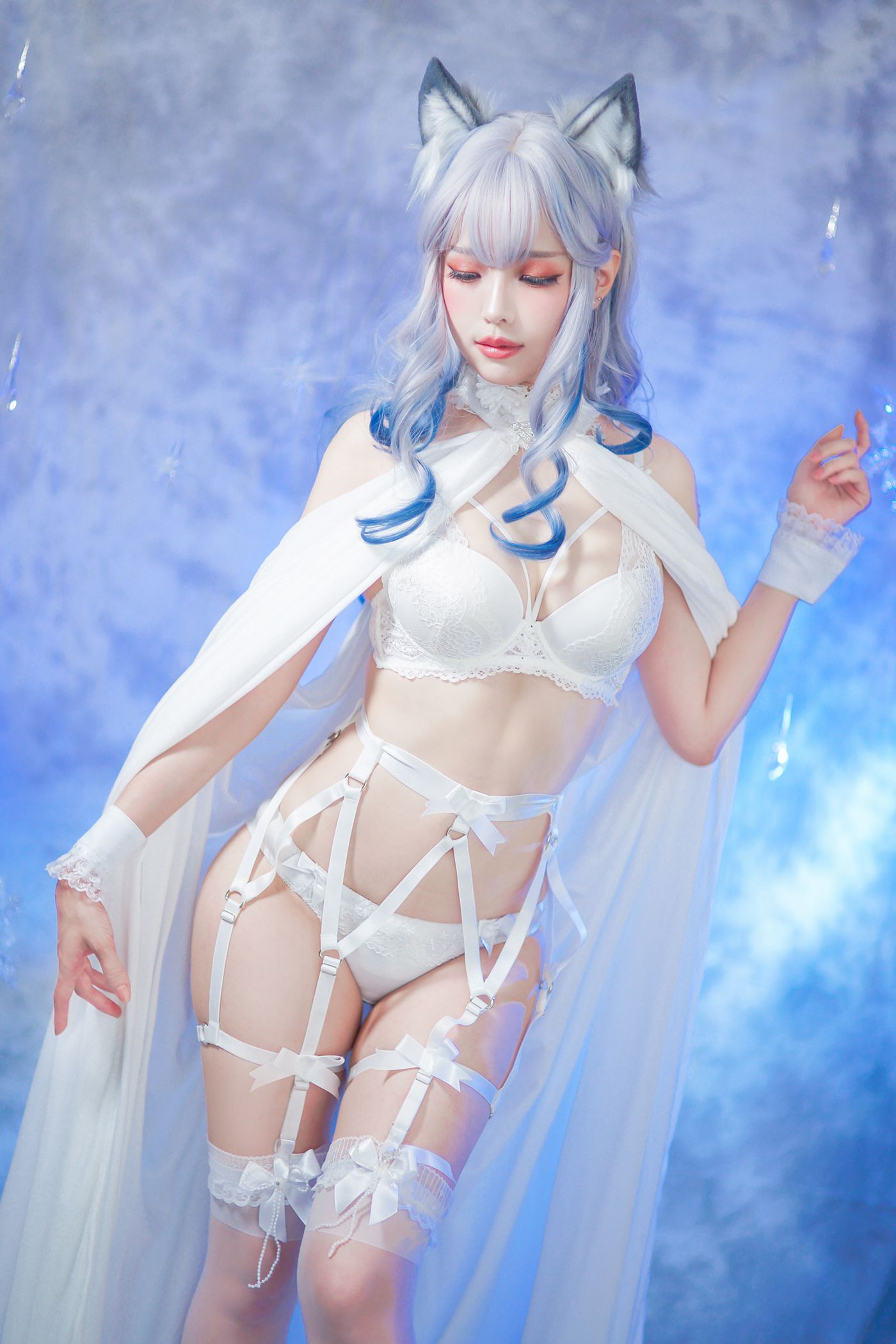 图片[14]-Ely_eee(ElyEE子) – 猫耳白丝带[48P] – 速更版-美库