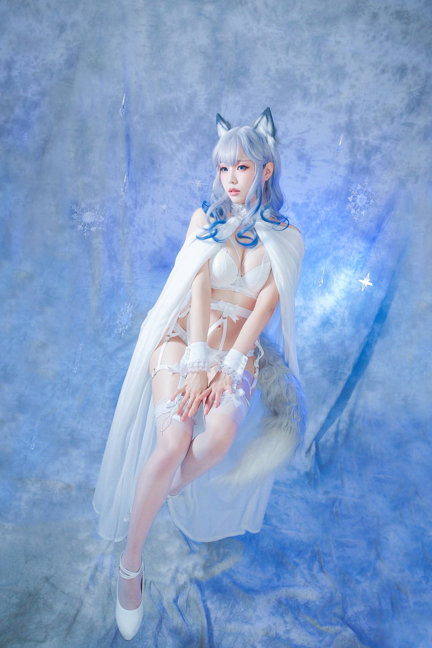 图片[23]-Ely_eee(ElyEE子) – 猫耳白丝带[48P] – 速更版-美库