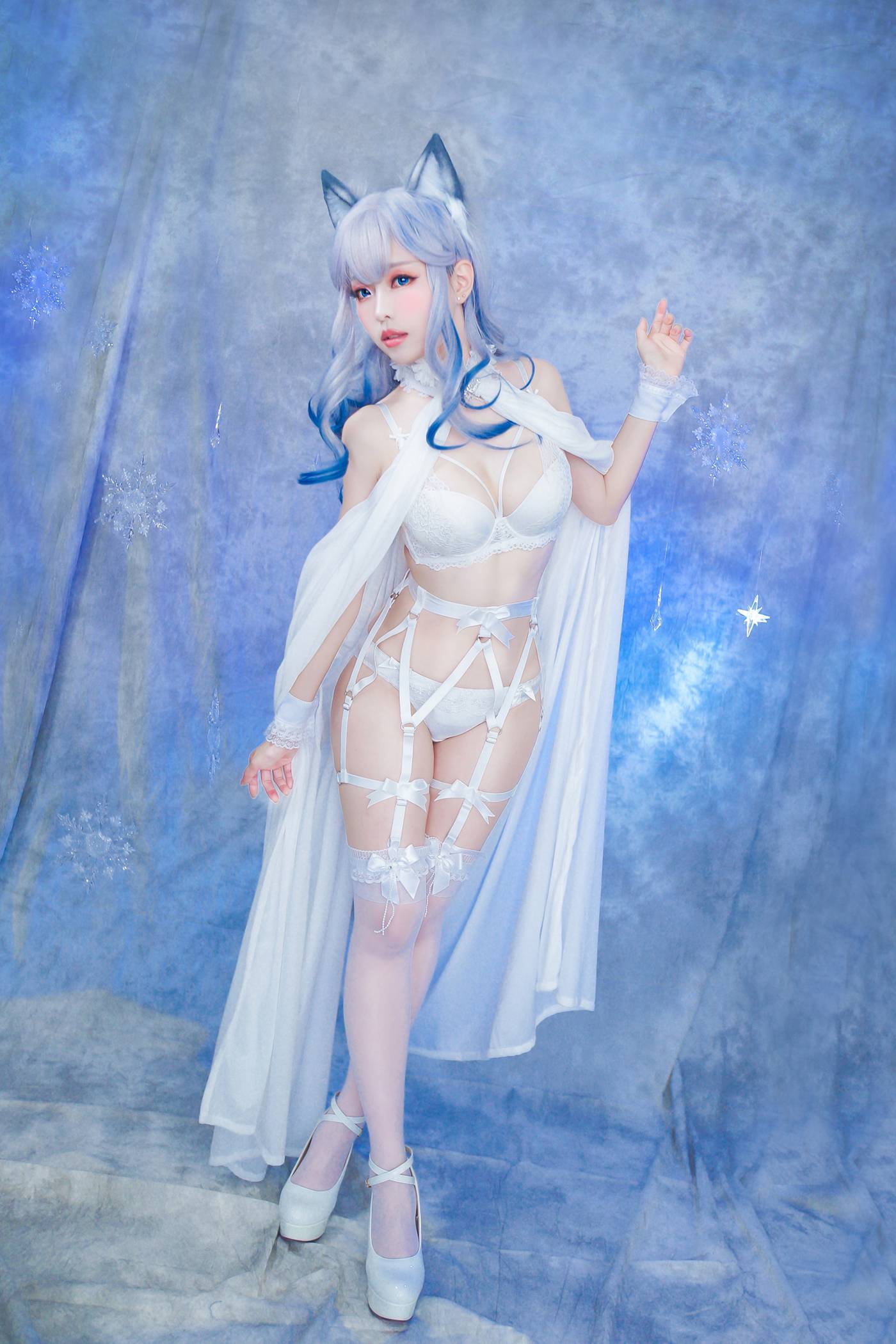 图片[26]-Ely_eee(ElyEE子) – 猫耳白丝带[48P] – 速更版-美库