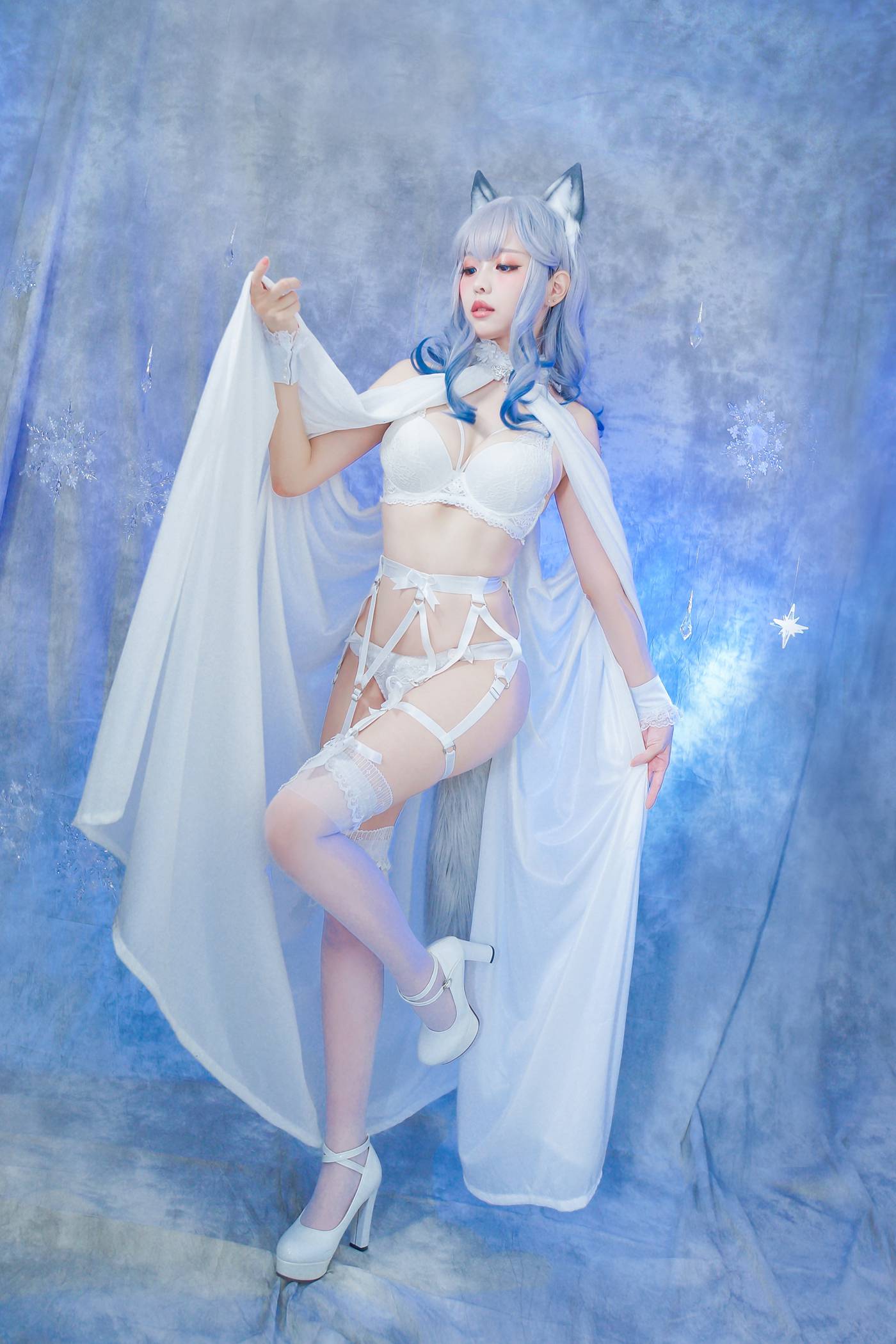 图片[27]-Ely_eee(ElyEE子) – 猫耳白丝带[48P] – 速更版-美库