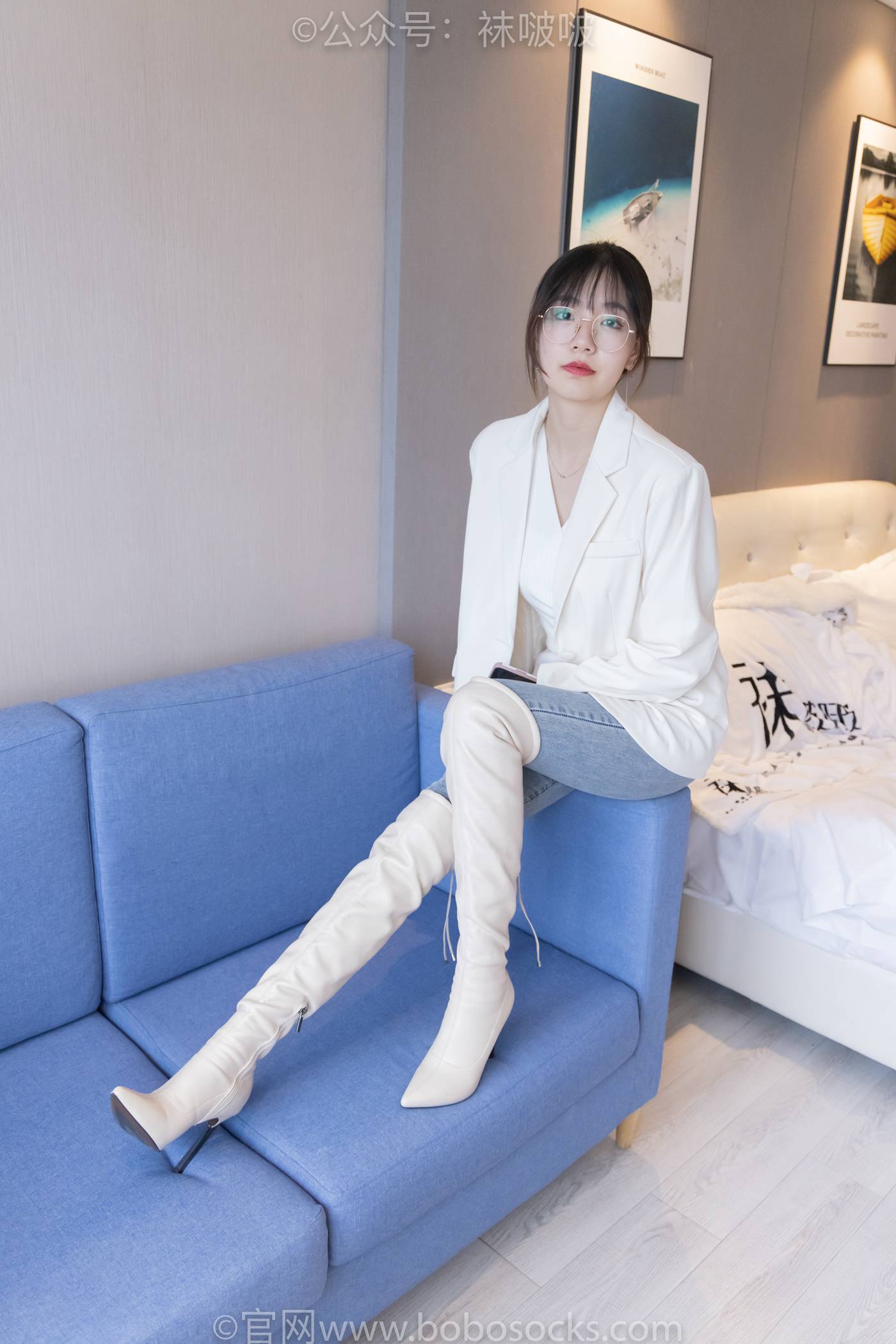 图片[10]-[BoBoSocks袜啵啵]NO.050 小甜豆-高跟长靴、白棉袜[175P] – 速更版-美库
