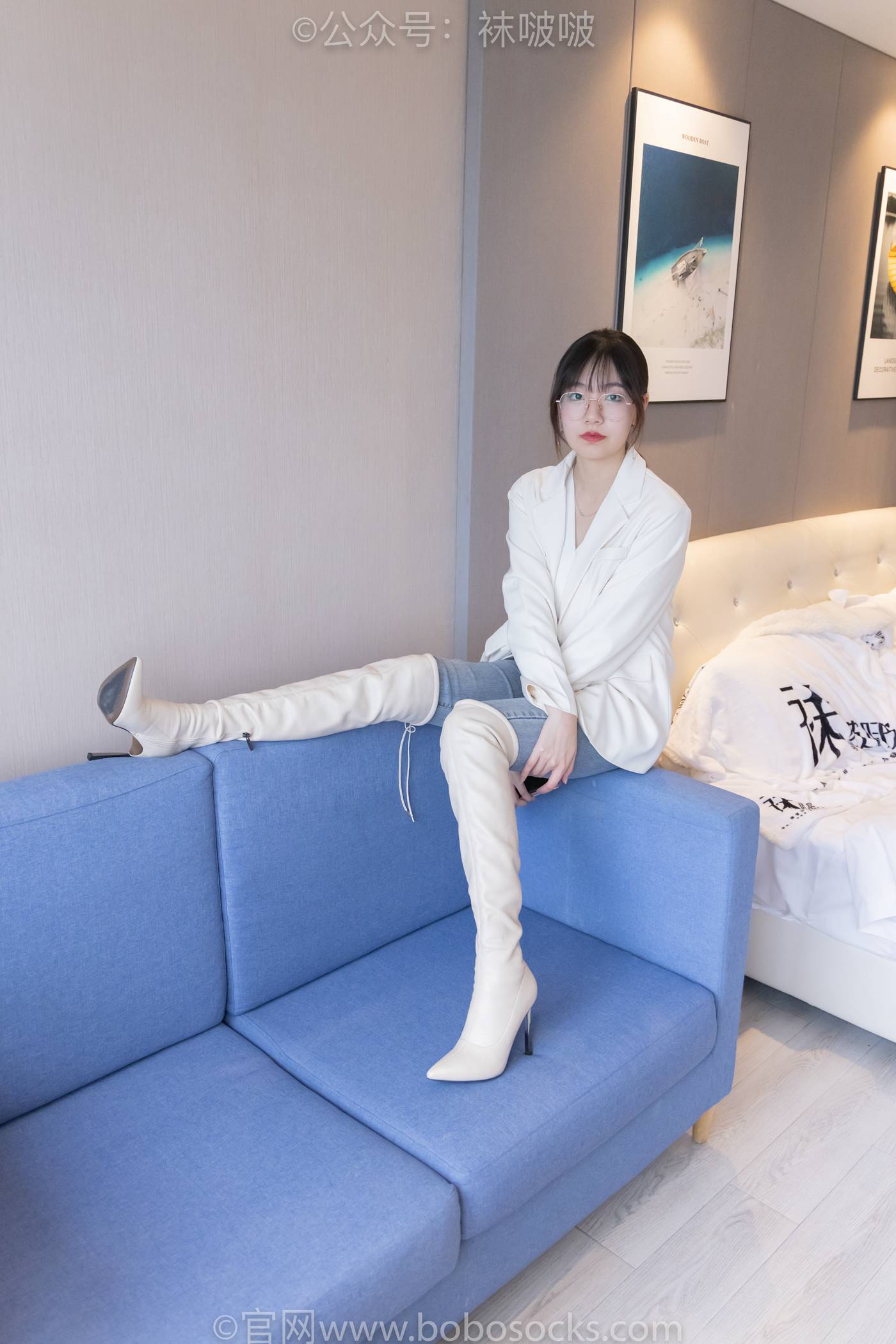 图片[13]-[BoBoSocks袜啵啵]NO.050 小甜豆-高跟长靴、白棉袜[175P] – 速更版-美库