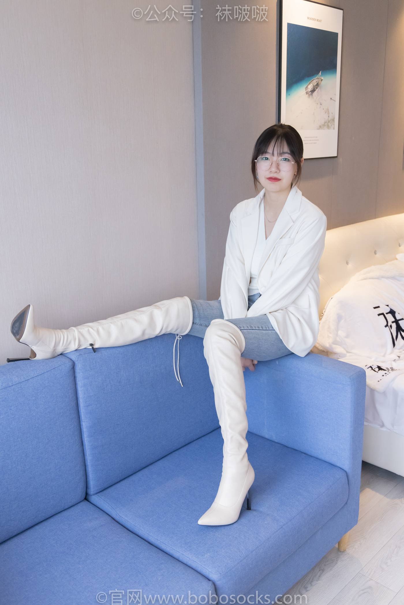 图片[14]-[BoBoSocks袜啵啵]NO.050 小甜豆-高跟长靴、白棉袜[175P] – 速更版-美库