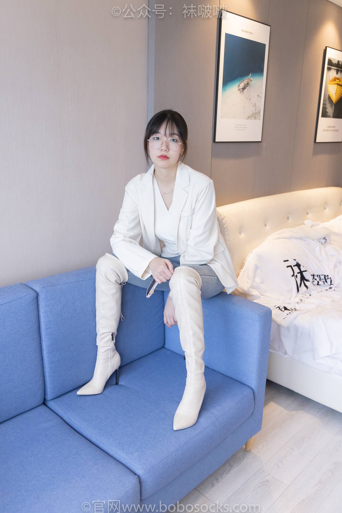 图片[16]-[BoBoSocks袜啵啵]NO.050 小甜豆-高跟长靴、白棉袜[175P] – 速更版-美库