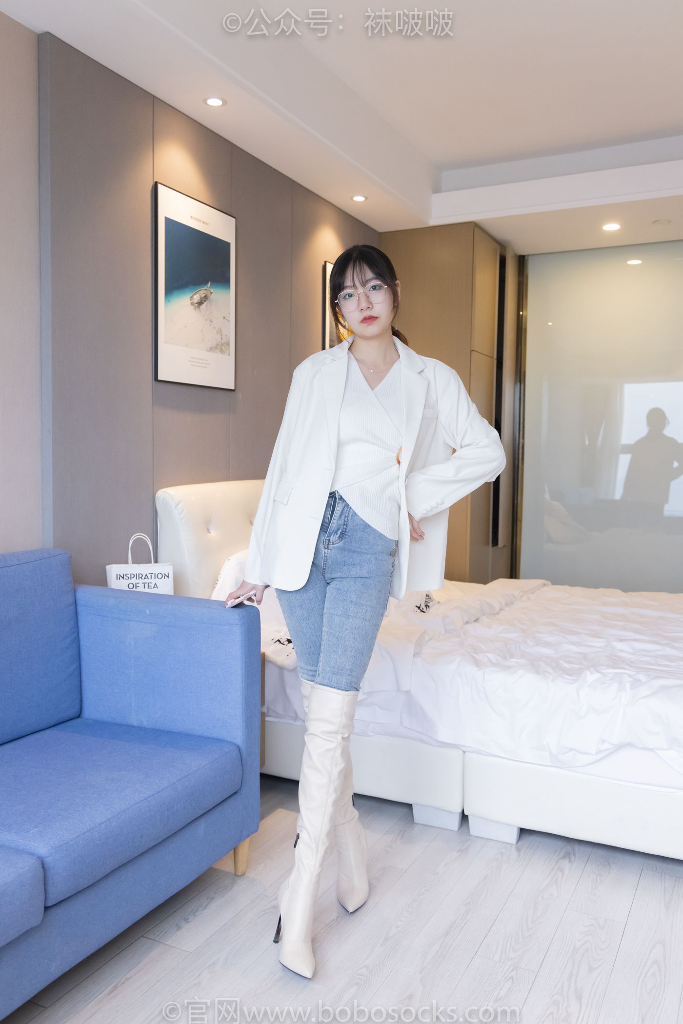 图片[18]-[BoBoSocks袜啵啵]NO.050 小甜豆-高跟长靴、白棉袜[175P] – 速更版-美库