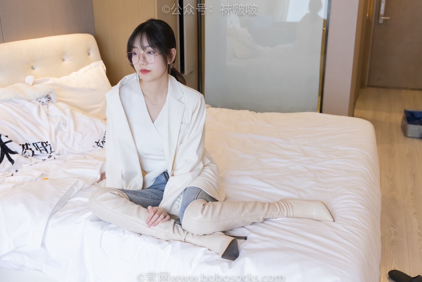 图片[34]-[BoBoSocks袜啵啵]NO.050 小甜豆-高跟长靴、白棉袜[175P] – 速更版-美库