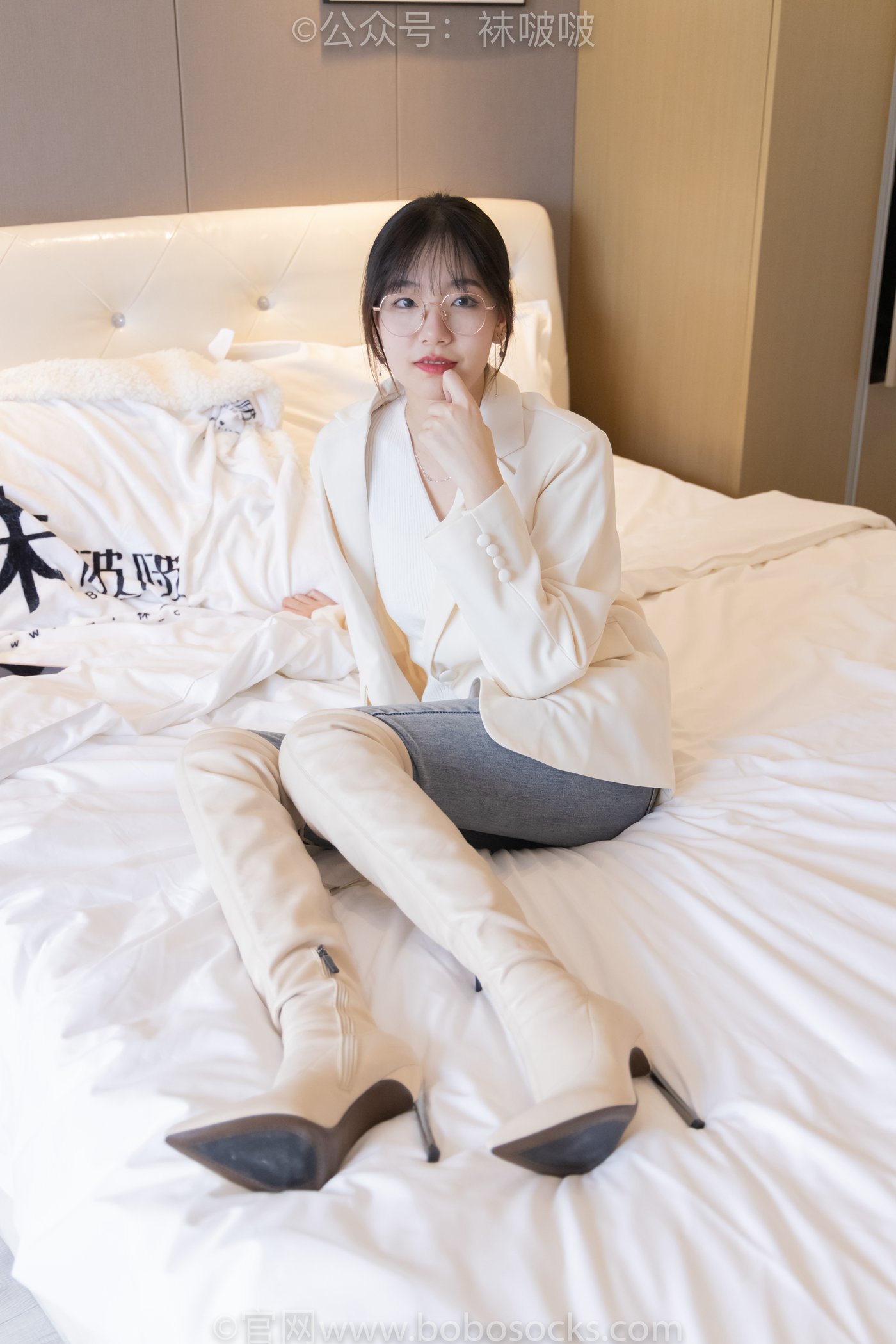 图片[41]-[BoBoSocks袜啵啵]NO.050 小甜豆-高跟长靴、白棉袜[175P] – 速更版-美库