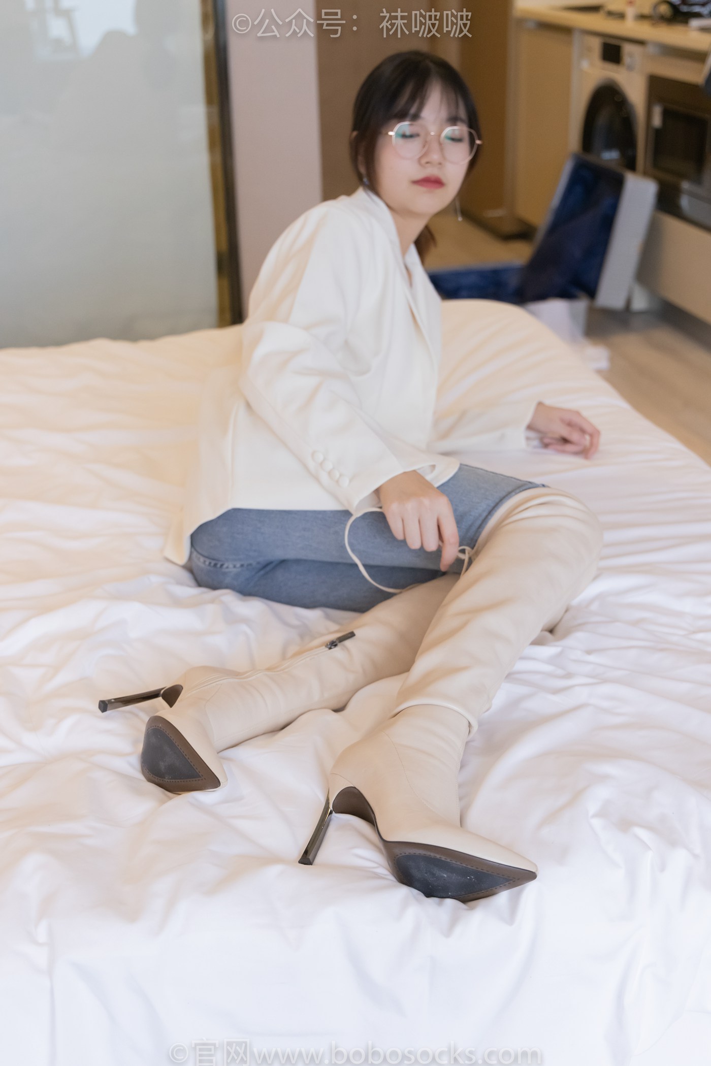 图片[57]-[BoBoSocks袜啵啵]NO.050 小甜豆-高跟长靴、白棉袜[175P] – 速更版-美库