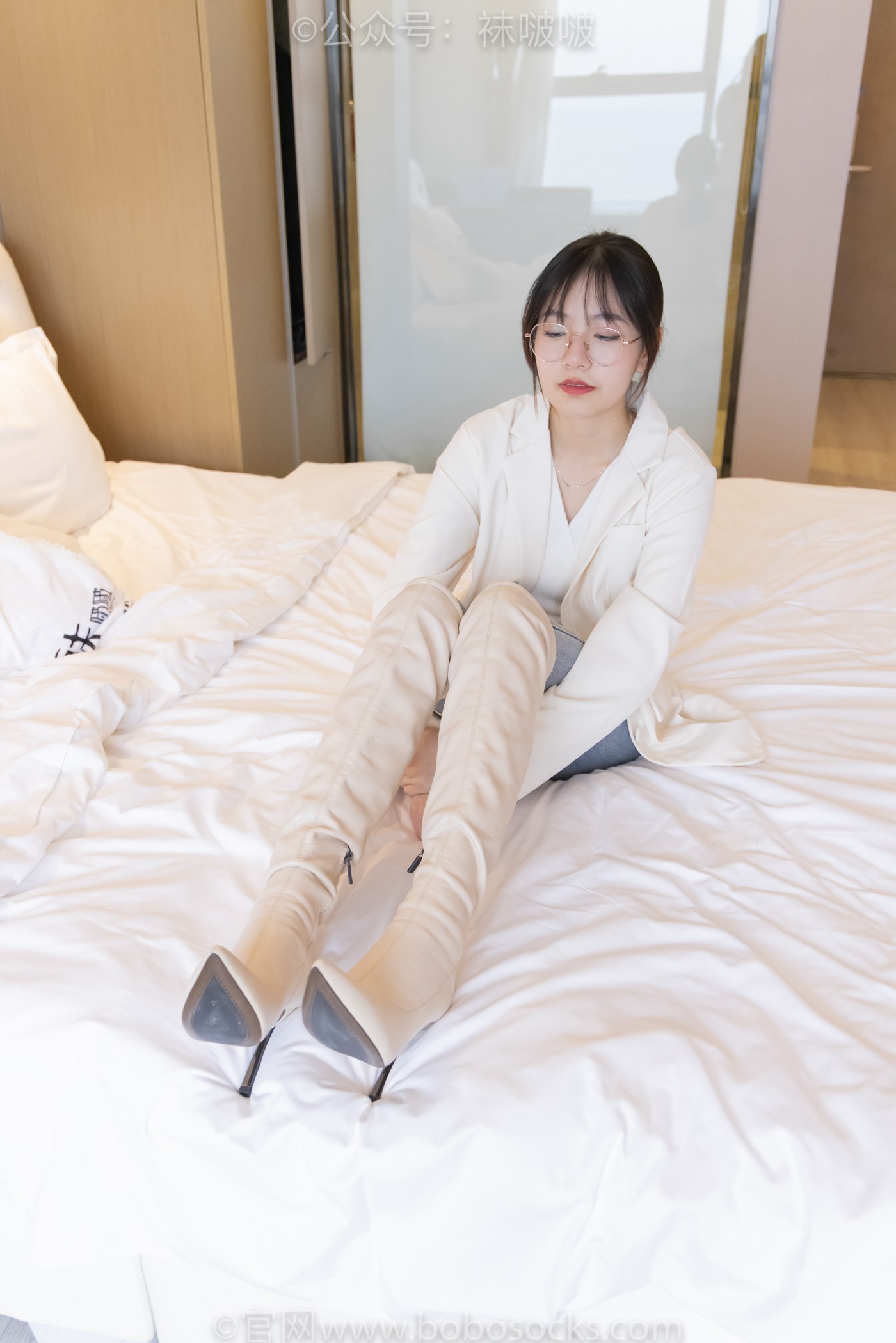 图片[68]-[BoBoSocks袜啵啵]NO.050 小甜豆-高跟长靴、白棉袜[175P] – 速更版-美库