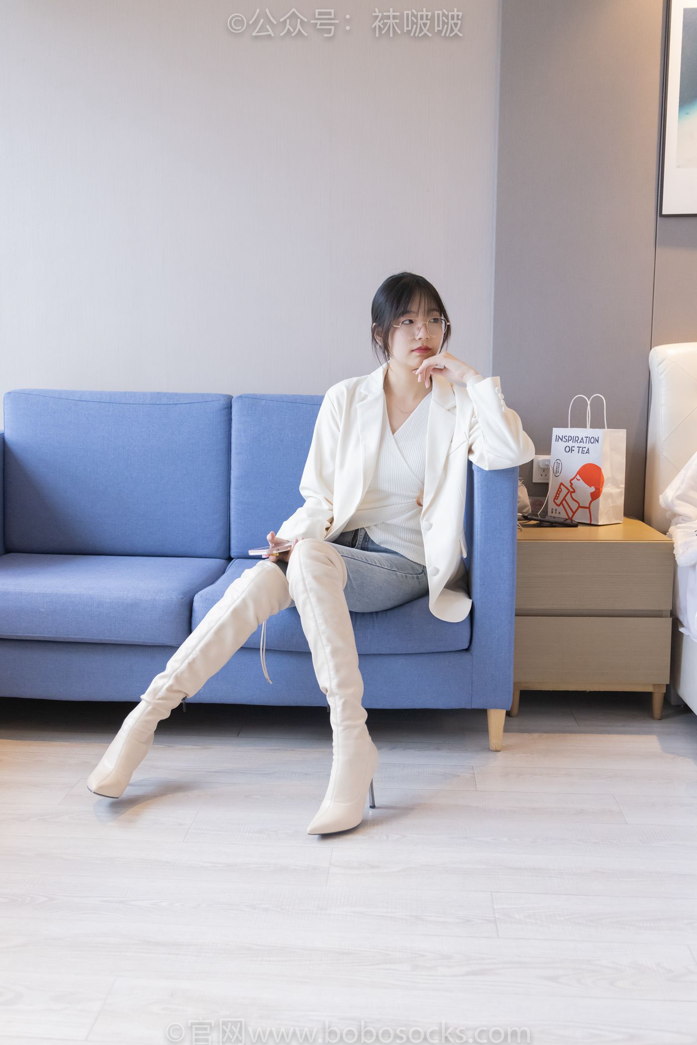 图片[175]-[BoBoSocks袜啵啵]NO.050 小甜豆-高跟长靴、白棉袜[175P] – 速更版-美库