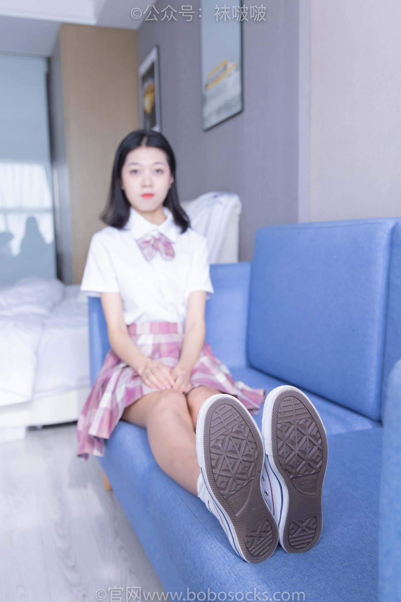 图片[20]-[BoBoSocks袜啵啵]NO.052 瑶瑶-JK制服、帆布鞋、白棉袜、裸足[133P] – 速更版-美库