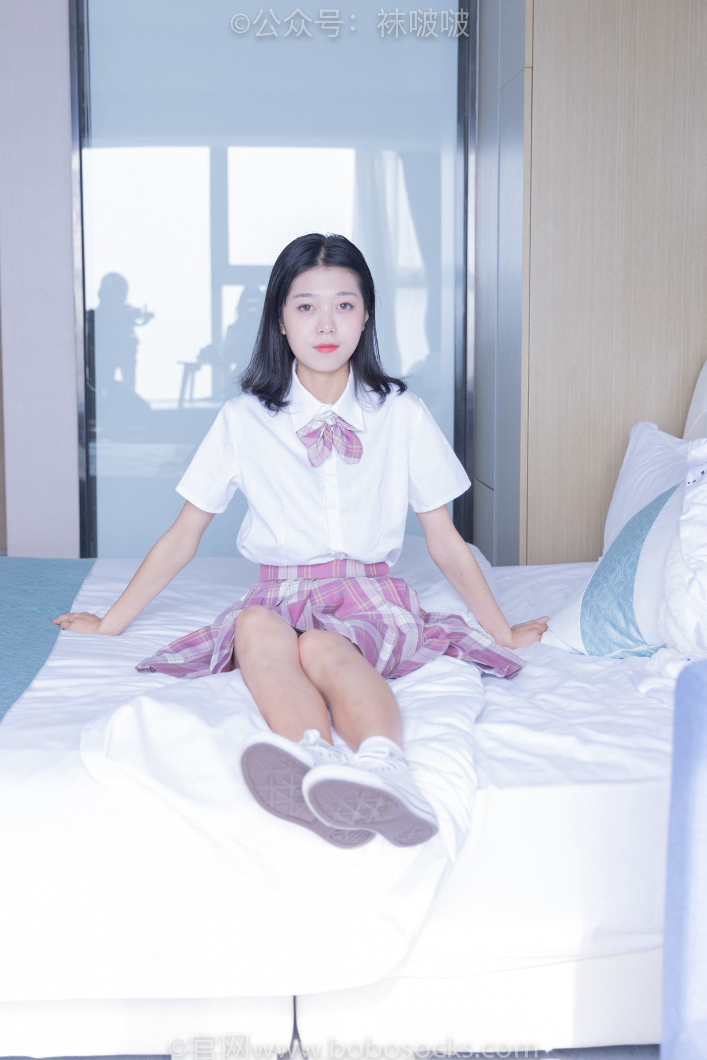 图片[30]-[BoBoSocks袜啵啵]NO.052 瑶瑶-JK制服、帆布鞋、白棉袜、裸足[133P] – 速更版-美库