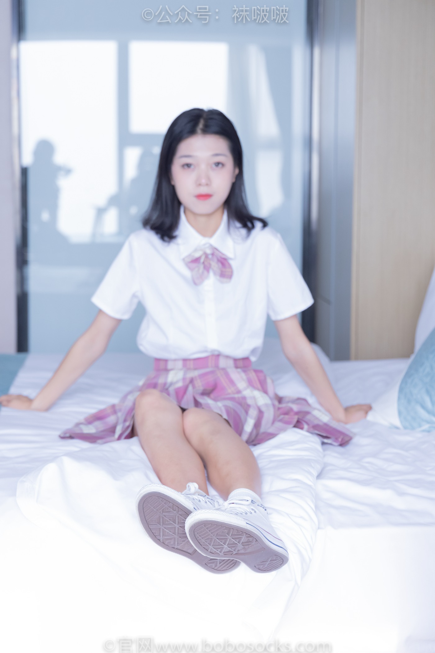 图片[31]-[BoBoSocks袜啵啵]NO.052 瑶瑶-JK制服、帆布鞋、白棉袜、裸足[133P] – 速更版-美库