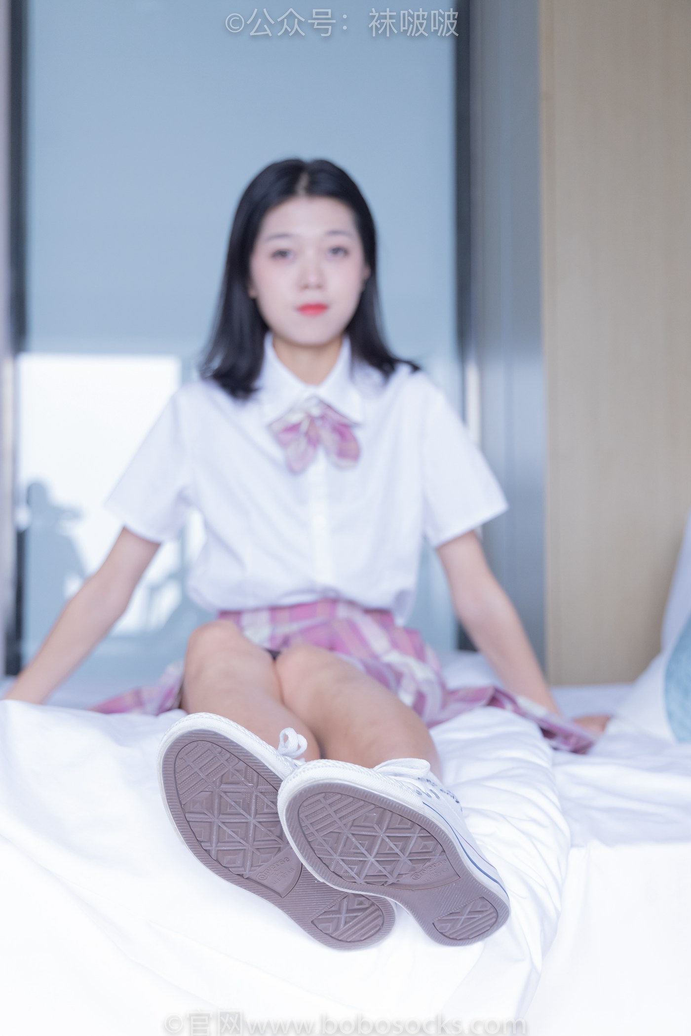 图片[32]-[BoBoSocks袜啵啵]NO.052 瑶瑶-JK制服、帆布鞋、白棉袜、裸足[133P] – 速更版-美库