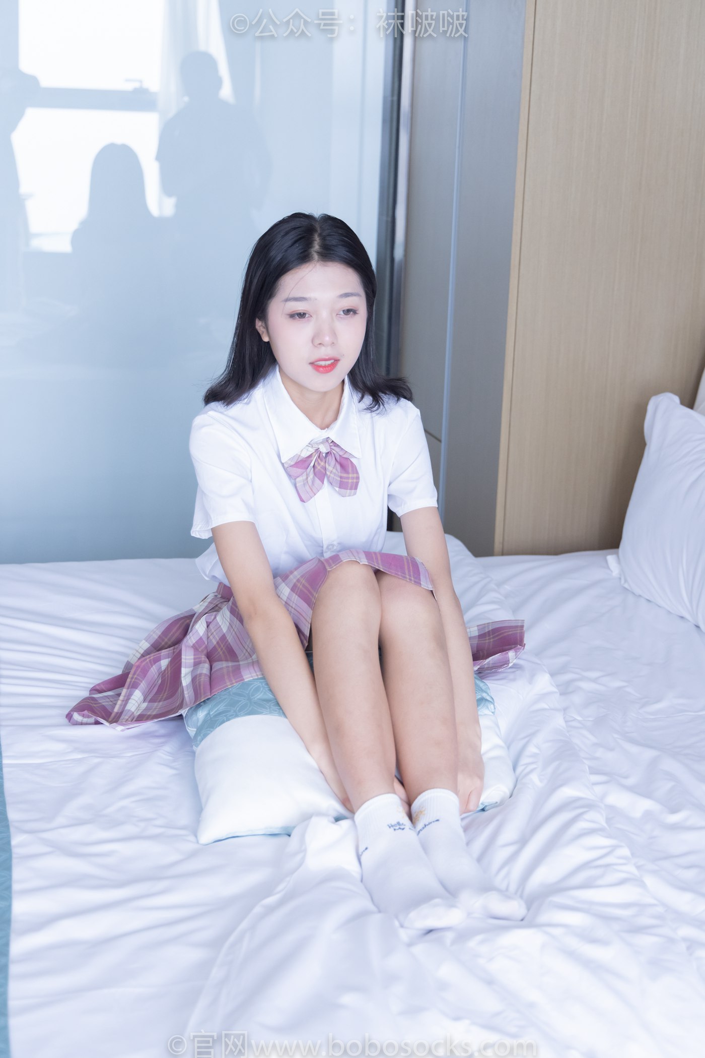 图片[54]-[BoBoSocks袜啵啵]NO.052 瑶瑶-JK制服、帆布鞋、白棉袜、裸足[133P] – 速更版-美库